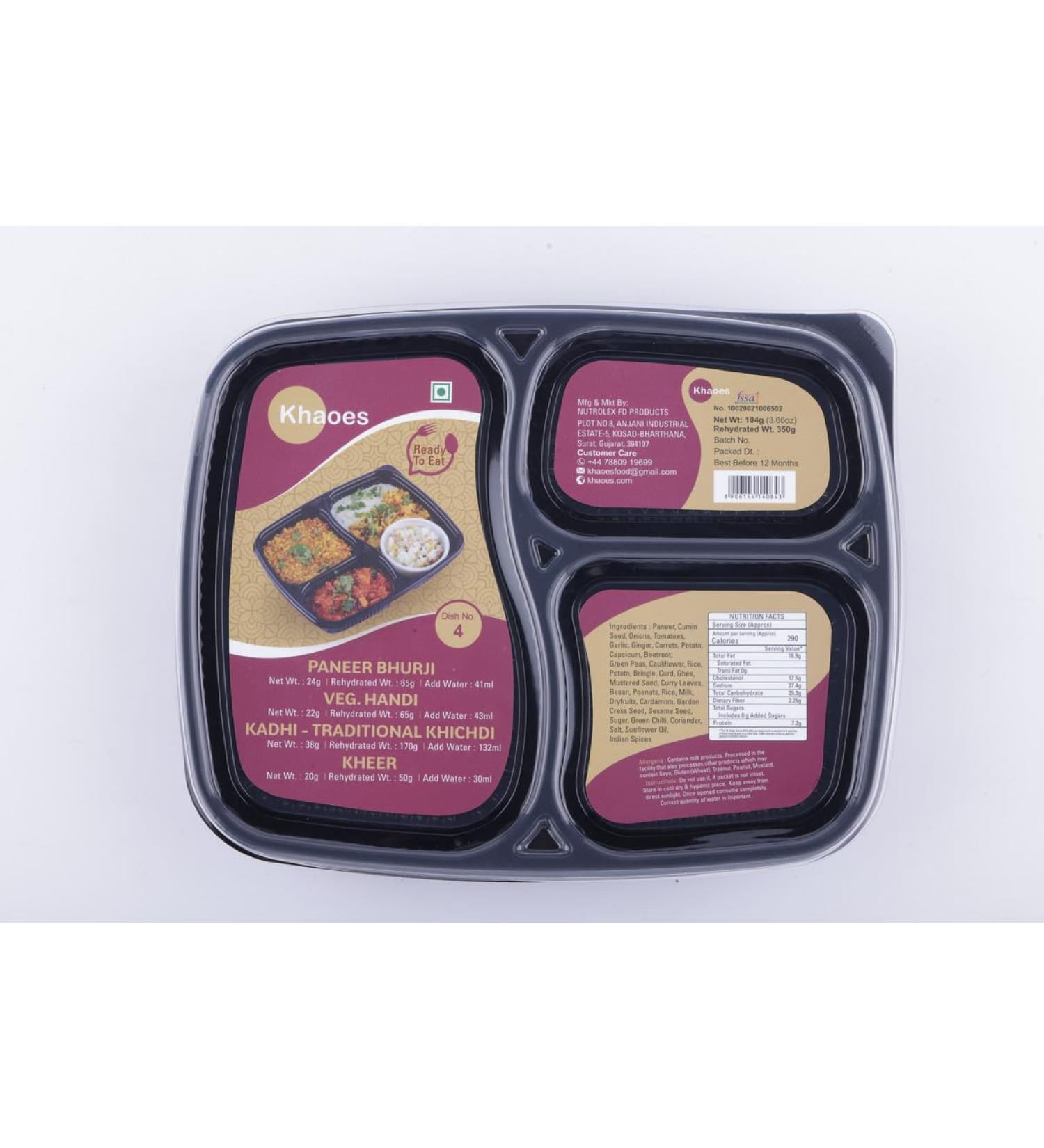 Khaoes Ready to Eat Dish 4 Instant Dish 4 with No Added Preservative and Colours (Item Weight : 104 gr Pack Of 1) - Buy Online on SooperMarket.com