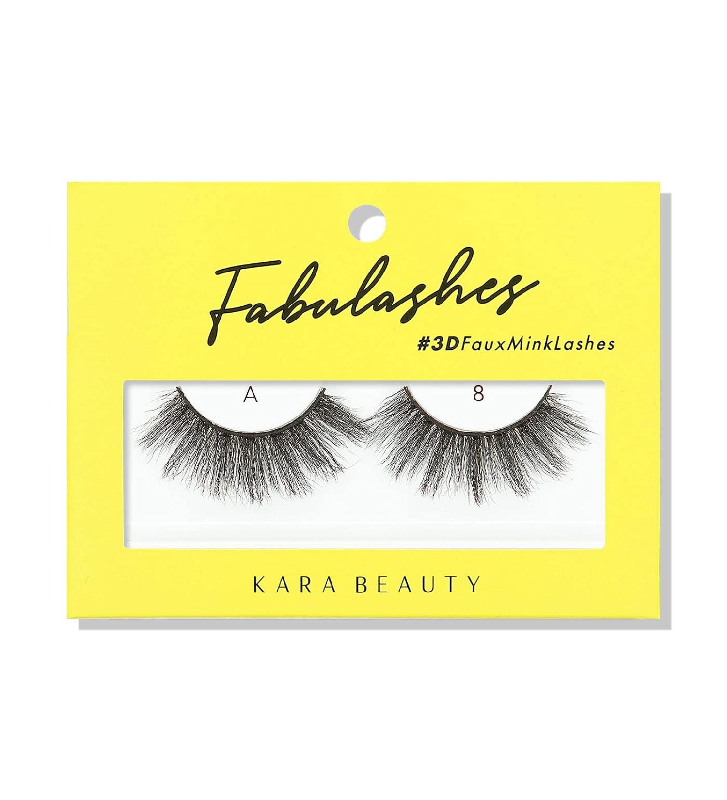 KARA BEAUTY FABULASHES 3D Faux Mink False Eyelashes - Style A8 | International Shipping Available - Buy Online on SooperMarket.com