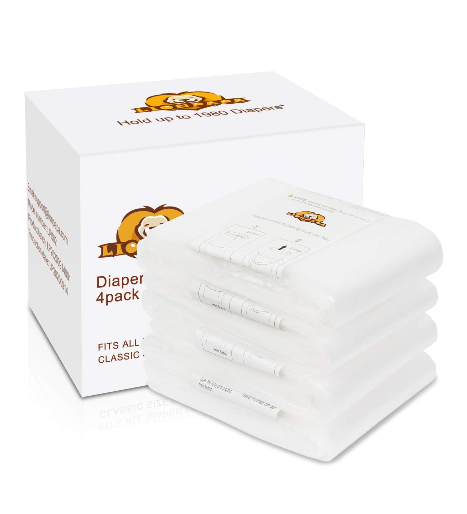 Lionpapa Refills for Dekor Classic Diaper Pails 4 Pack - 4 Count - Buy Online on SooperMarket.com