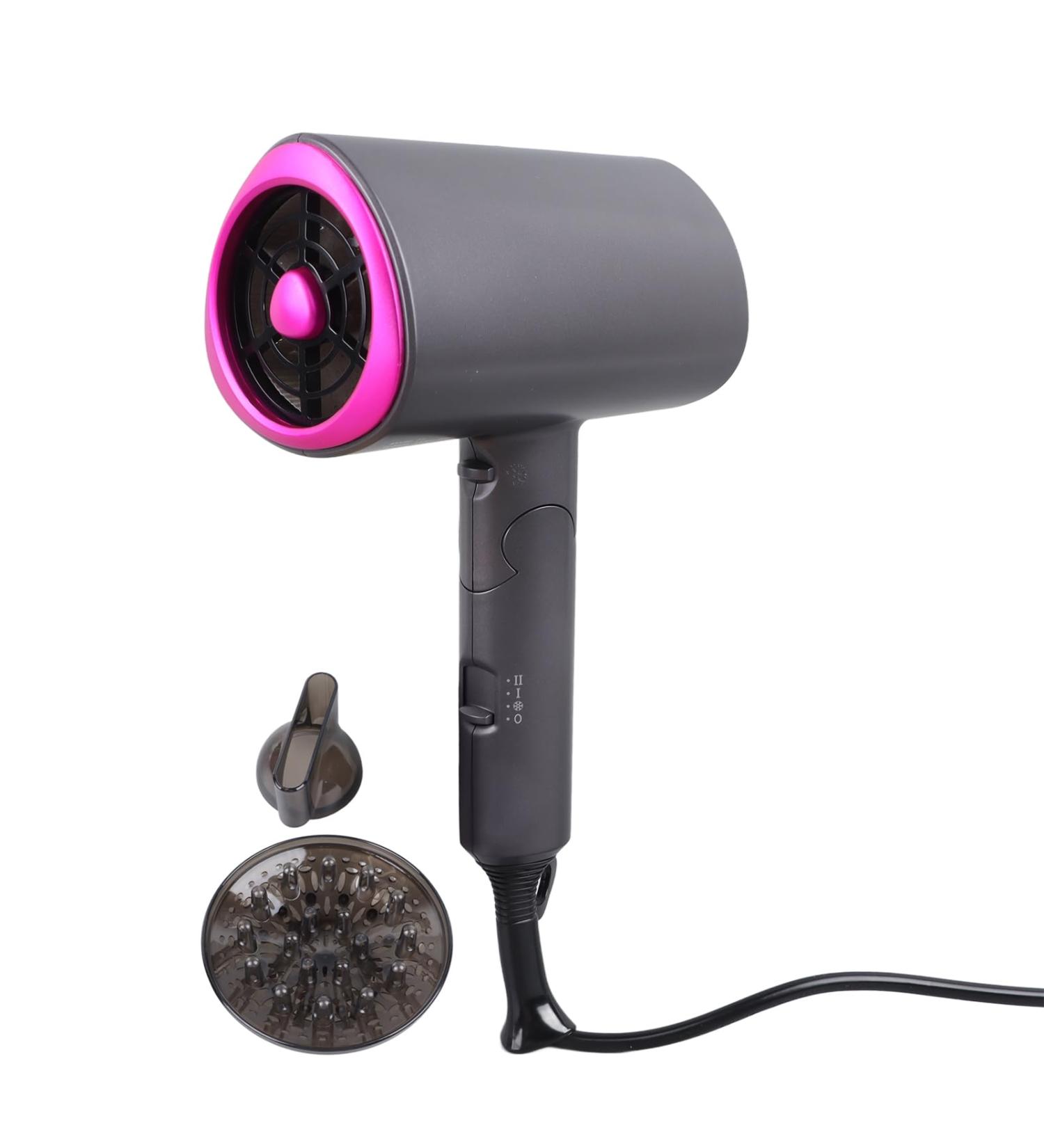 1200W Hair Dryer Folding T Shape Grey Powerful Blowing Wind Stylish Convenient for and Durable ABS and PC Material - Buy Online on SooperMarket.com