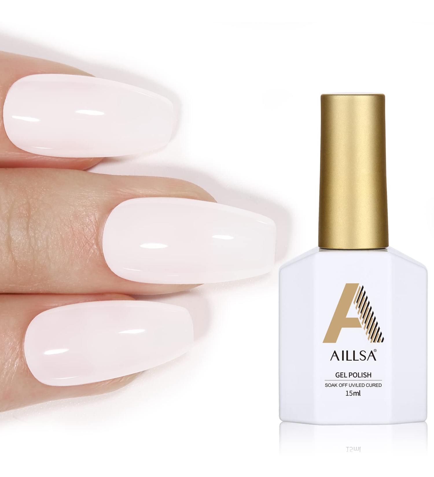 AILLSA Glitter Gel Nail Polish 15 ML - Shimmer Green Sparkly Gel Varnish for UV/LED Manicures - Salon & Home Use Gift Set - Buy Online on SooperMarket.com