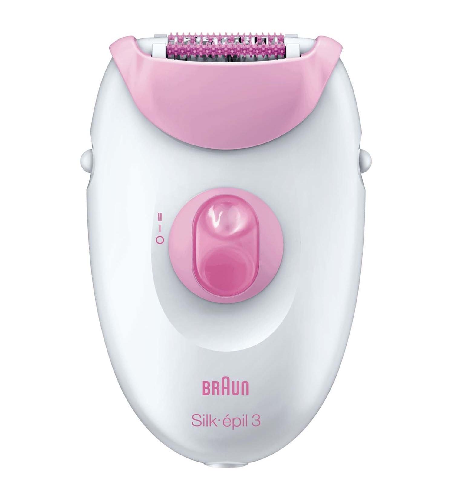 Braun Silk-Epil 3 3270 Women's Electric Hair Removal Epilator with 2 Extra Attachments - White - Buy Online on SooperMarket.com