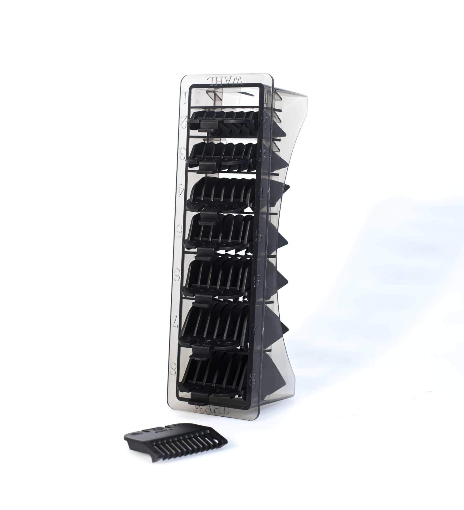 Wahl Plastic Comb Attachments Set of 8 for Multi Cut Clippers - Durable, Easy to Organize, Black - Buy Online on SooperMarket.com