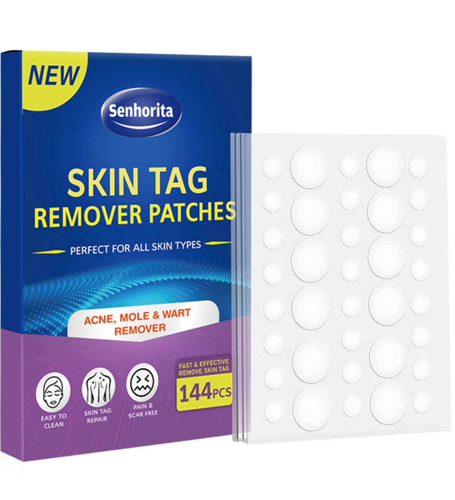 Skin Tag Remover Patches - 144Pcs | Safe & Painless Wart Removal for Face & Body - Buy Online on SooperMarket.com
