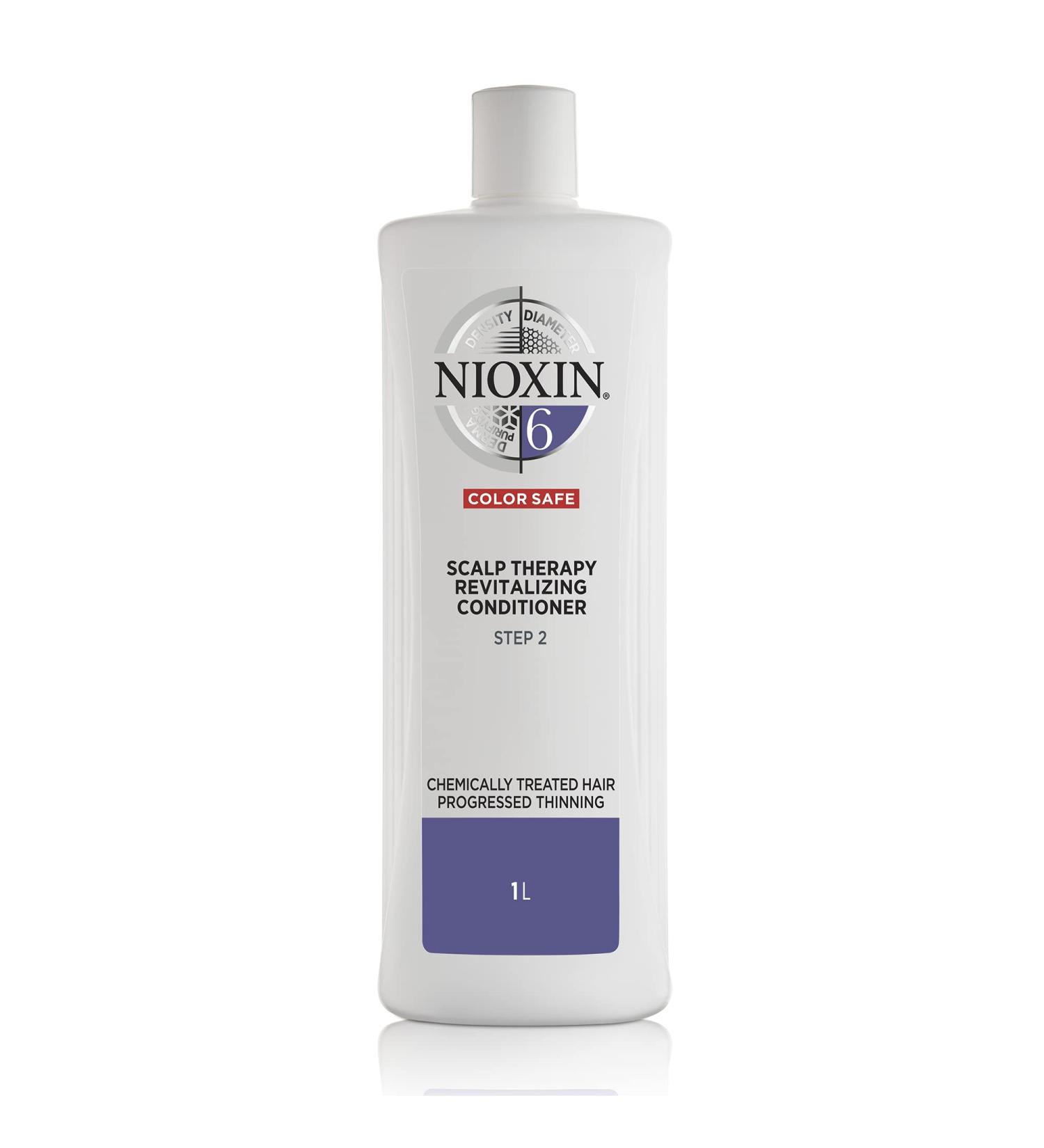 Nioxin System 6 Hair Treatment Conditioner 1L - For Chemically Treated Hair with Thinning Scalp - Pack of 1 - Buy Online on SooperMarket.com