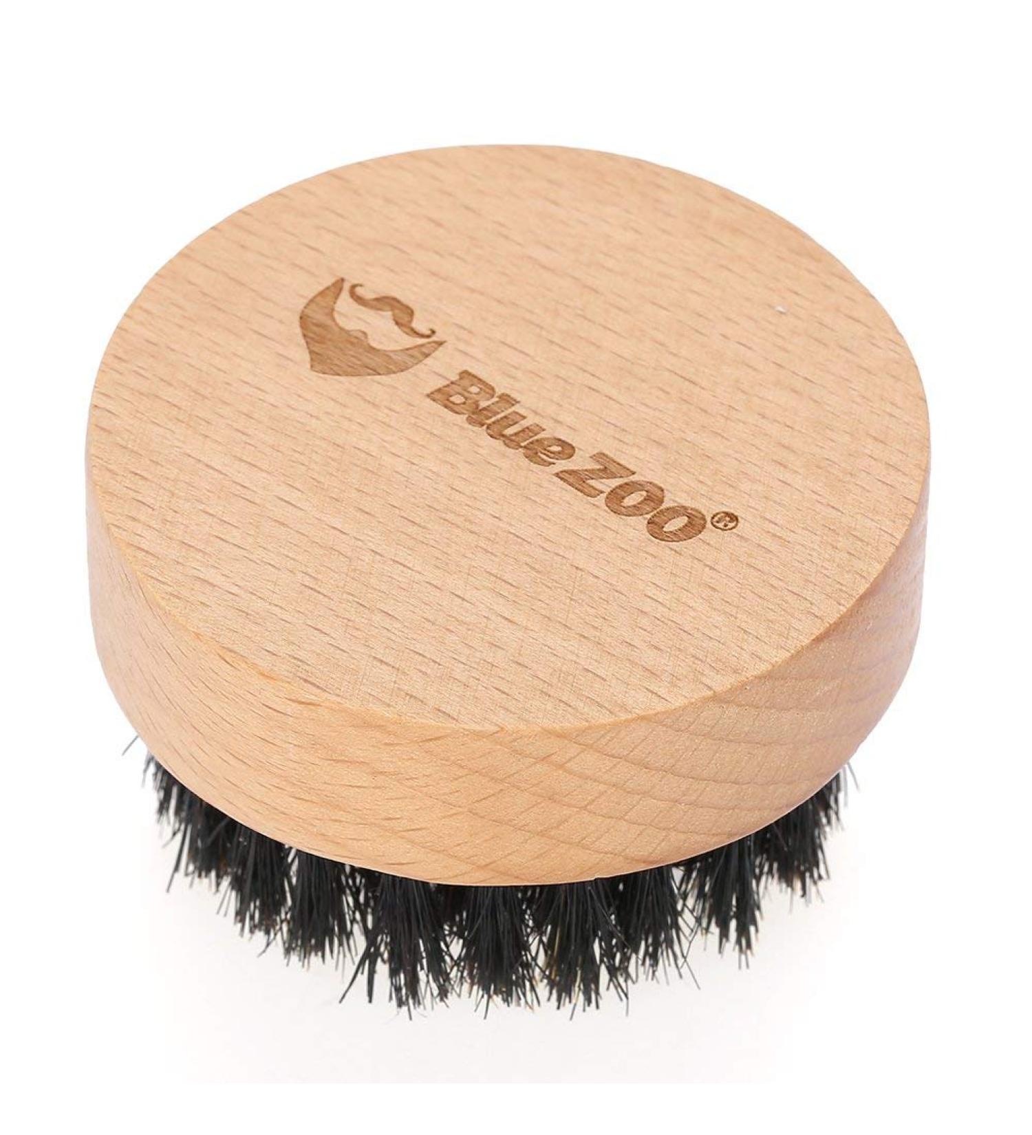 Beech Wood Beard Brush Boar Bristles Brush Sweep Hair Brush Face Care Cleaning Grooming Tool - Buy Online on SooperMarket.com