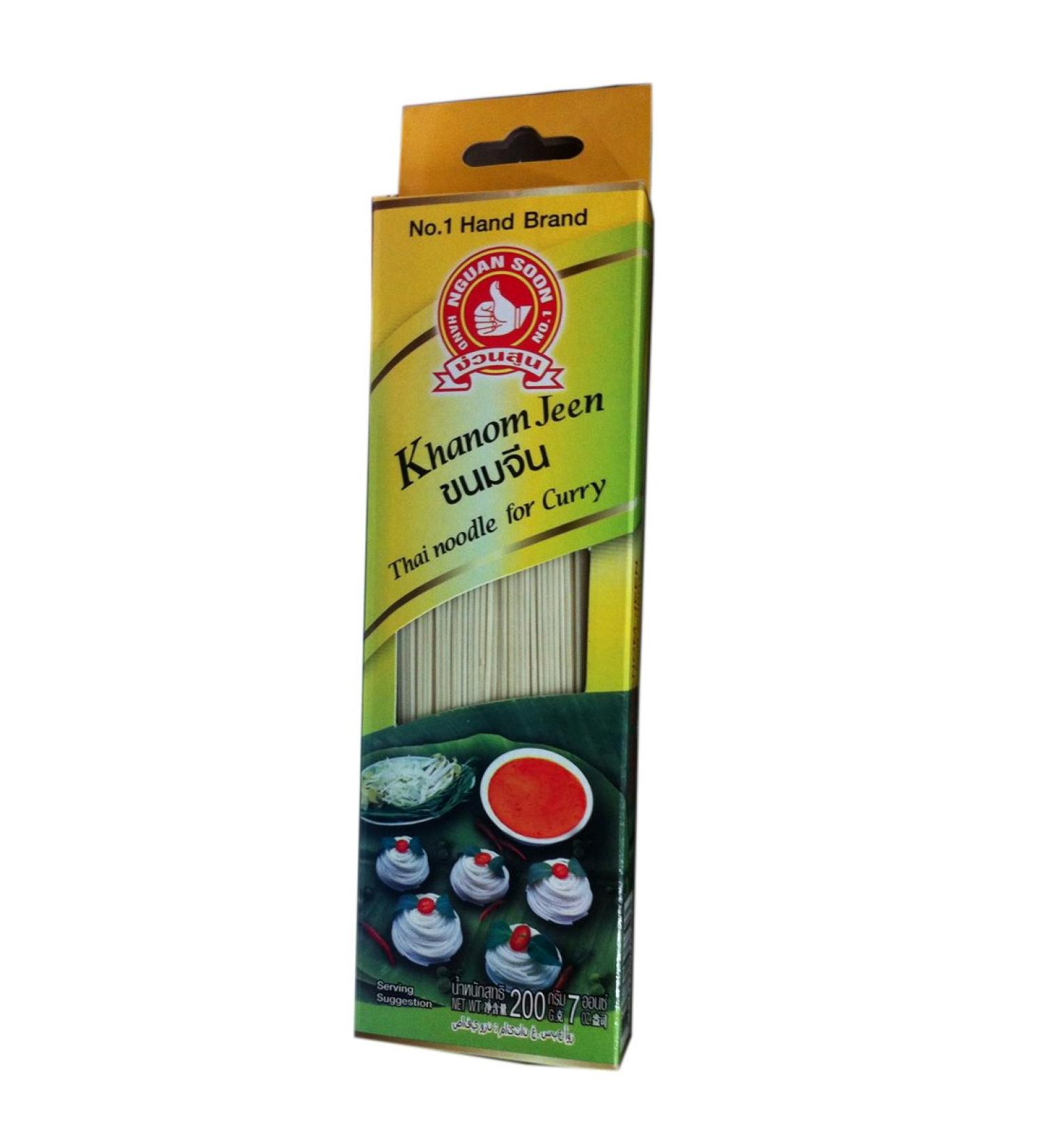 Nguan soon Hand Brand No. 1 Khanom Jeen Thai Noodle For Curry 200g