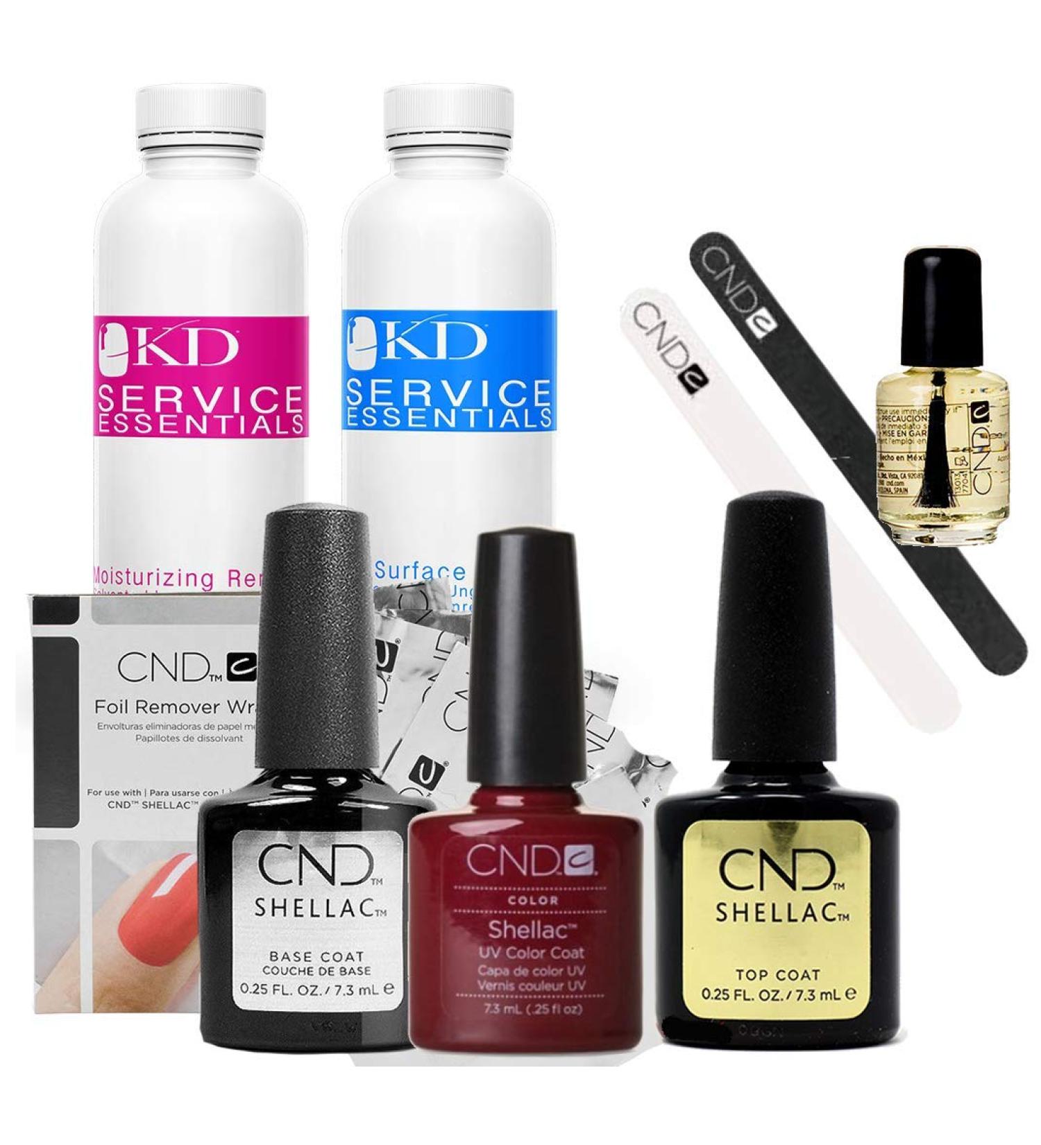 CND Shellac Starter Kit Manicure and Pedicure Set Decadence