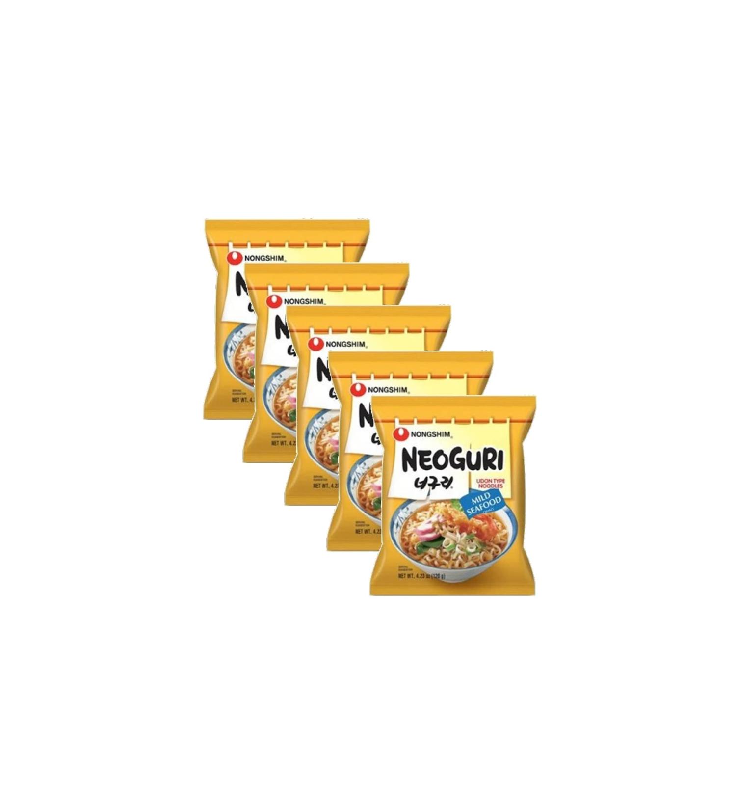 Nongshim Neoguri Mild Seafood Instant Noodle Ramyun 120g (Pack of 5) by CNMART Neorgui Mild Seafood Ramen 5 count (Pack of 1) - Buy Online on SooperMarket.com