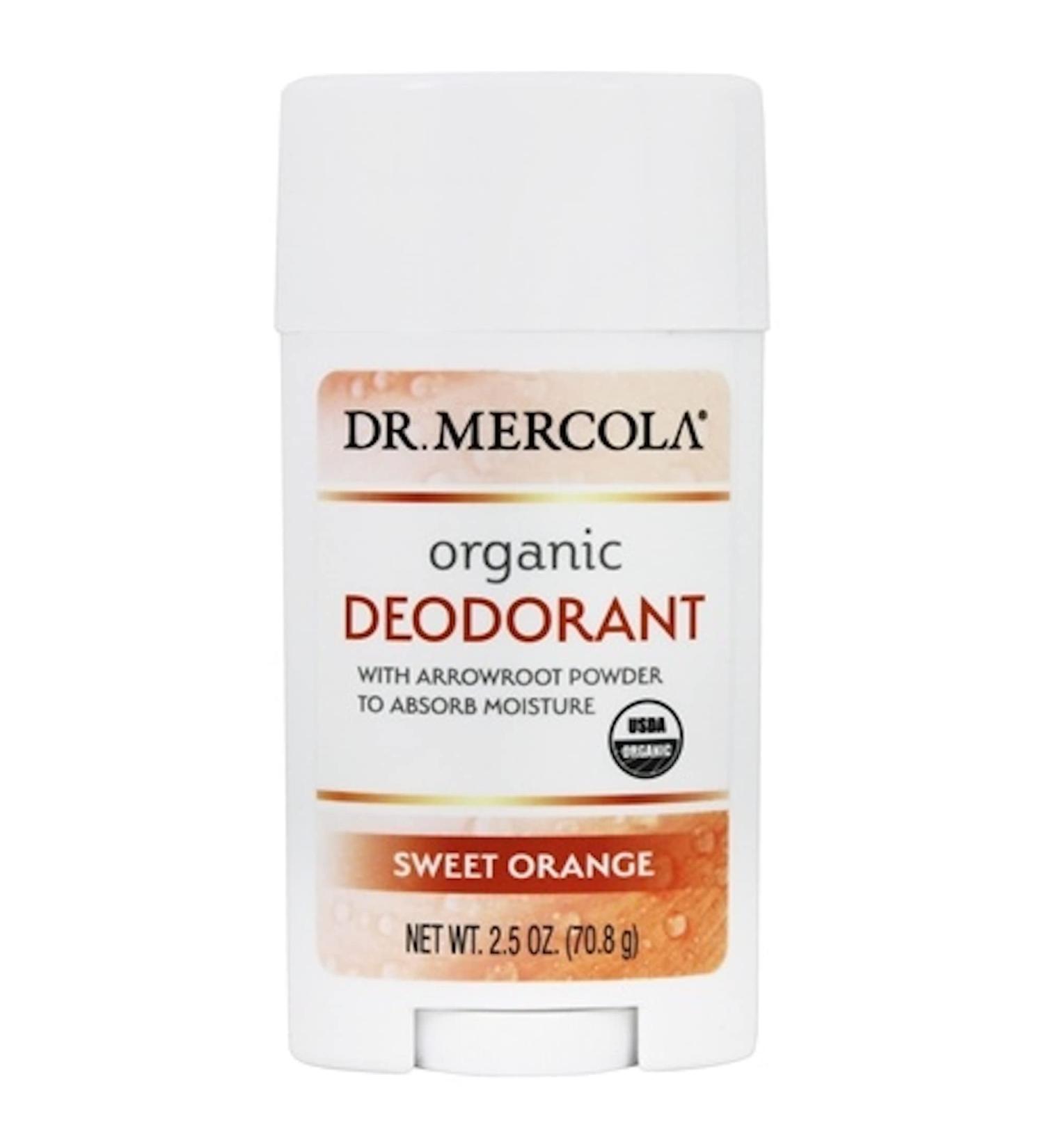Dr. Mercola Organic Deodorant Sweet Orange 2.5 oz (70.8 g)