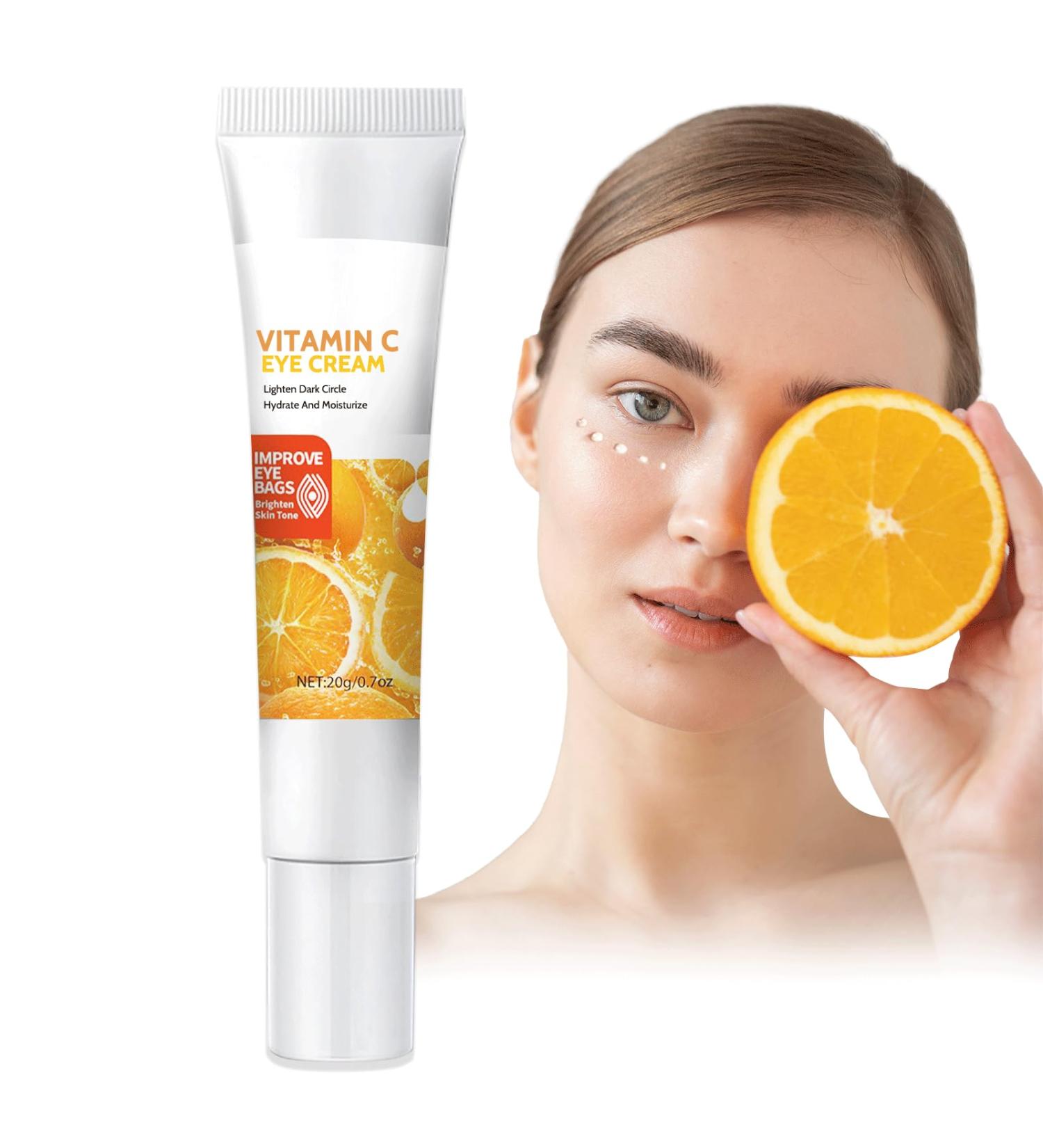 Trendyfave Vitamin C Eye Cream Under Eye Cream for Dark Circles and Puffy Eyes Eye Bags Remover Hydrating Eye Cream Fade Fine Lines Anti Aging Eye Cream for All Women Men Skin - Buy Online on SooperMarket.com