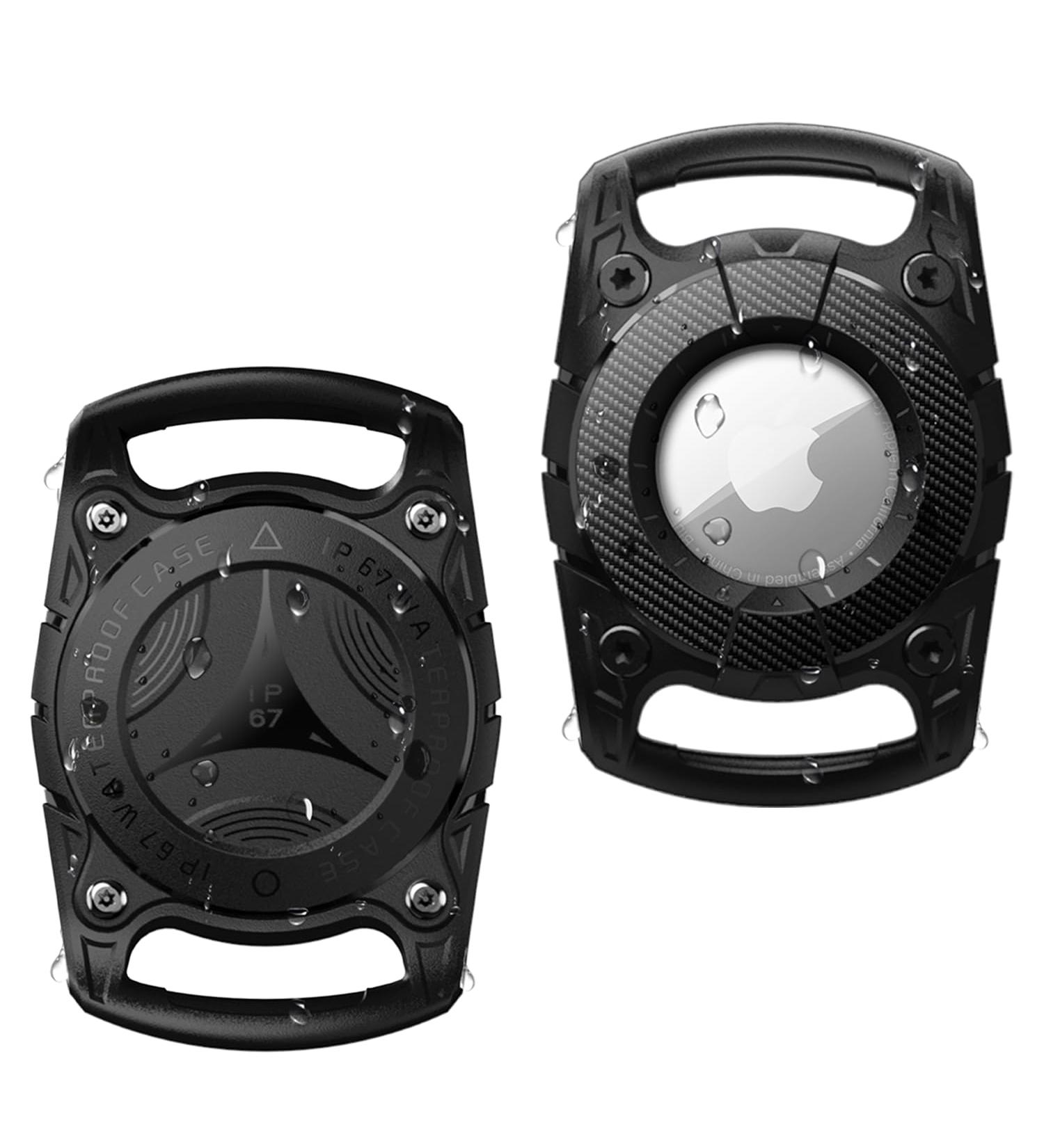 2 Pack Waterproof Airtag Case for Dogs & Cats - OneOnta Airtag Dog Collar Pendant - Black Airtag Holder (2.5cm Width) - Buy Online on SooperMarket.com