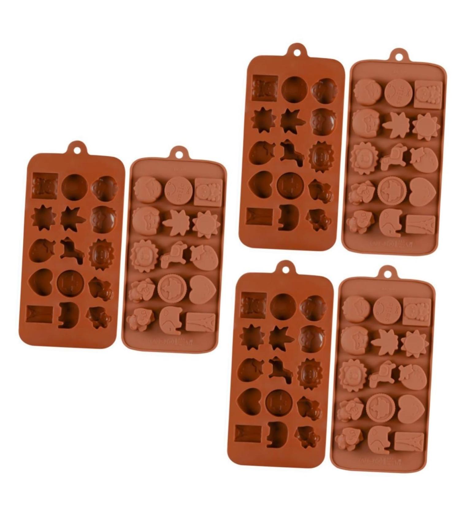IMIKEYA 3pcs 15 Candy Molds Cooking Molds Silicone Baking Molds Cartoon Animal Mold Chocolate Cookie Silicone Molds Silicone Candy Mold Non-Stick Mold Silicone Bakeware Cake mediumx3pcs Coffeex3pcs - Buy Online on SooperMarket.com