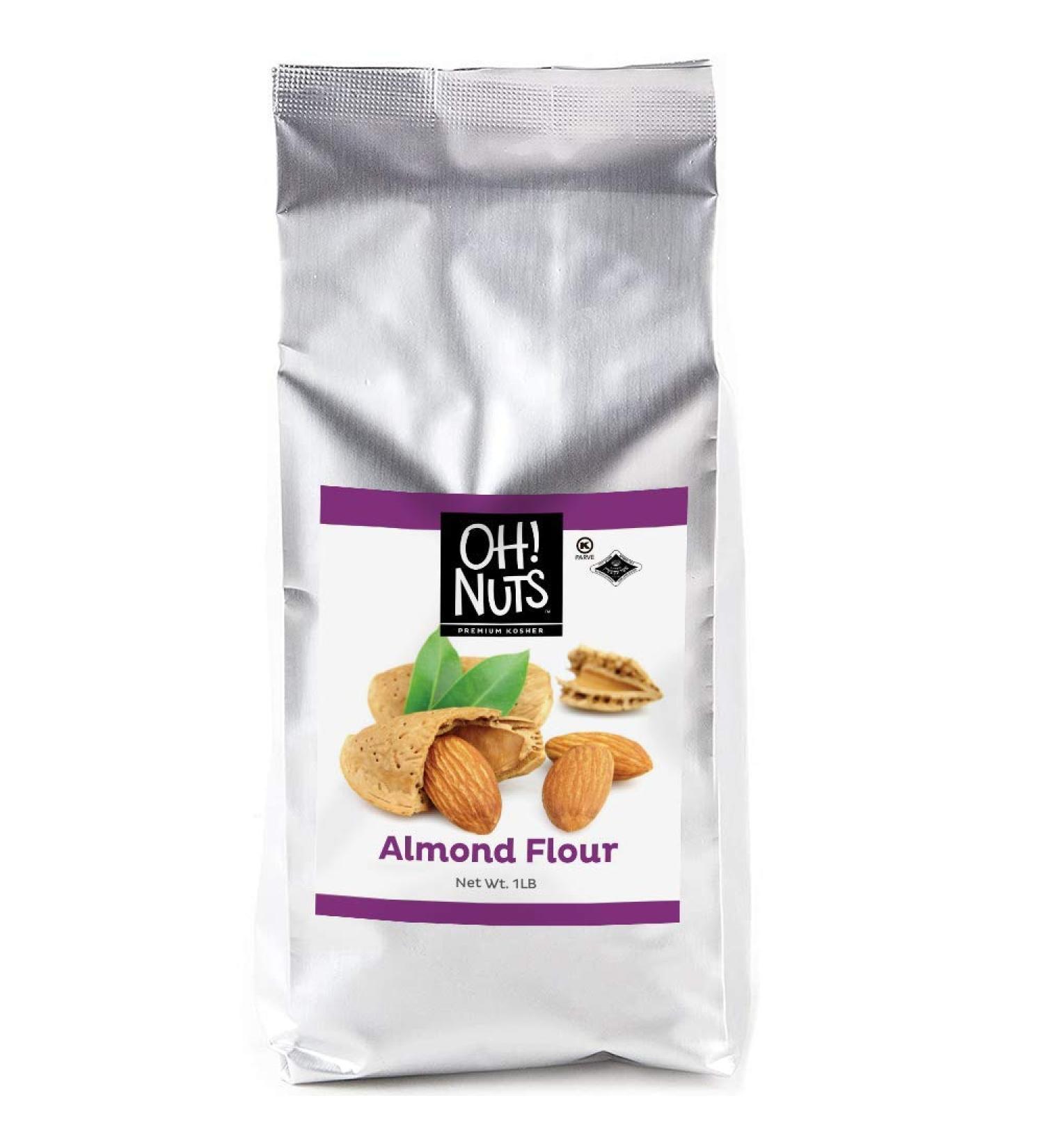 Oh! Nuts Blanched Almond Flour - 1 lb. Super Fine Gluten-Free Baking Substitute for Macarons, Protein-Rich Cookies. All-Purpose Kosher Fresh Meal for Vegan, Paleo & Keto Diets - Buy Online on SooperMarket.com