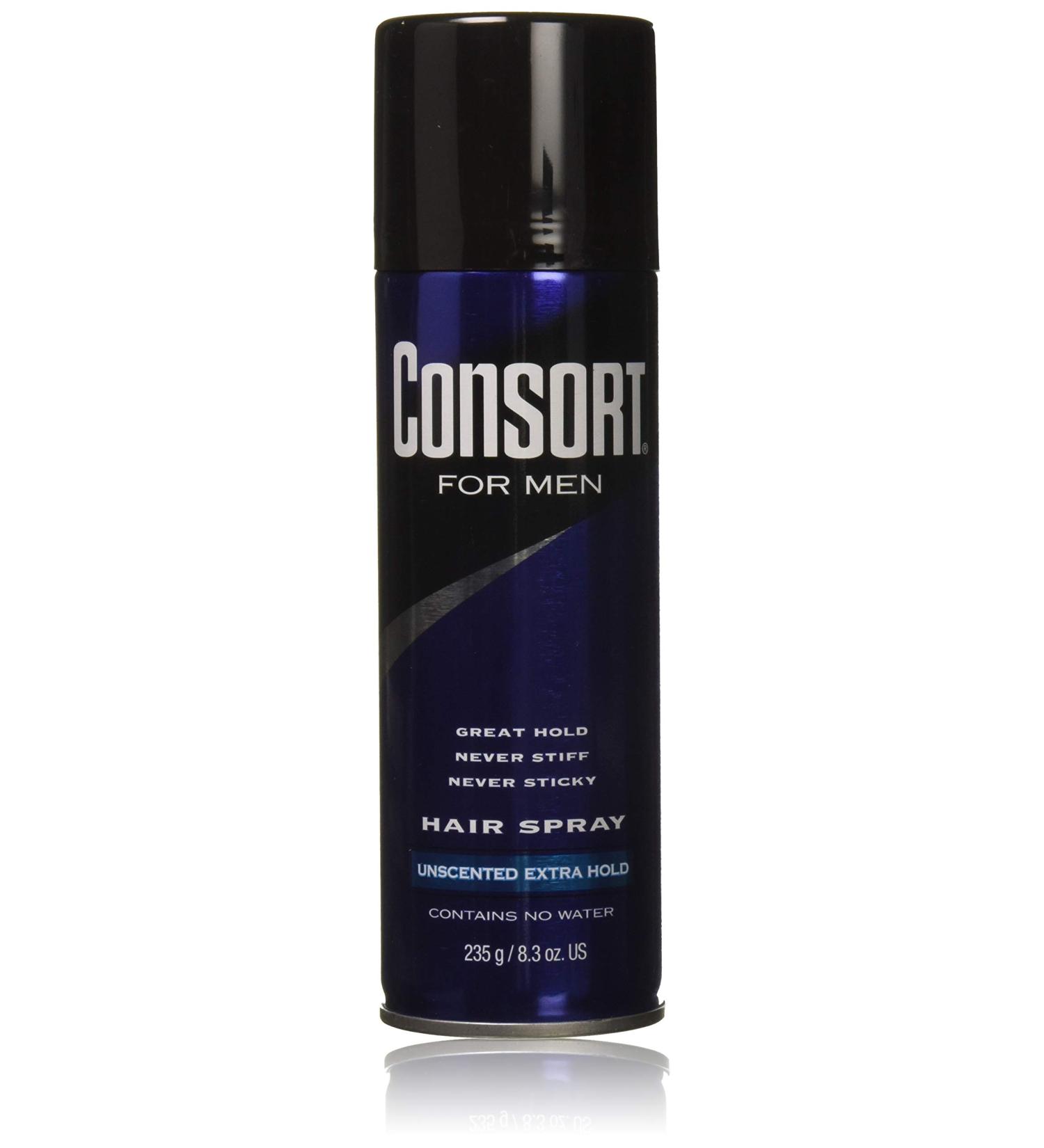 Consort For Men Unscented Extra Hold Hair Spray 8.30 oz - Pack of 3 - Buy Online on SooperMarket.com