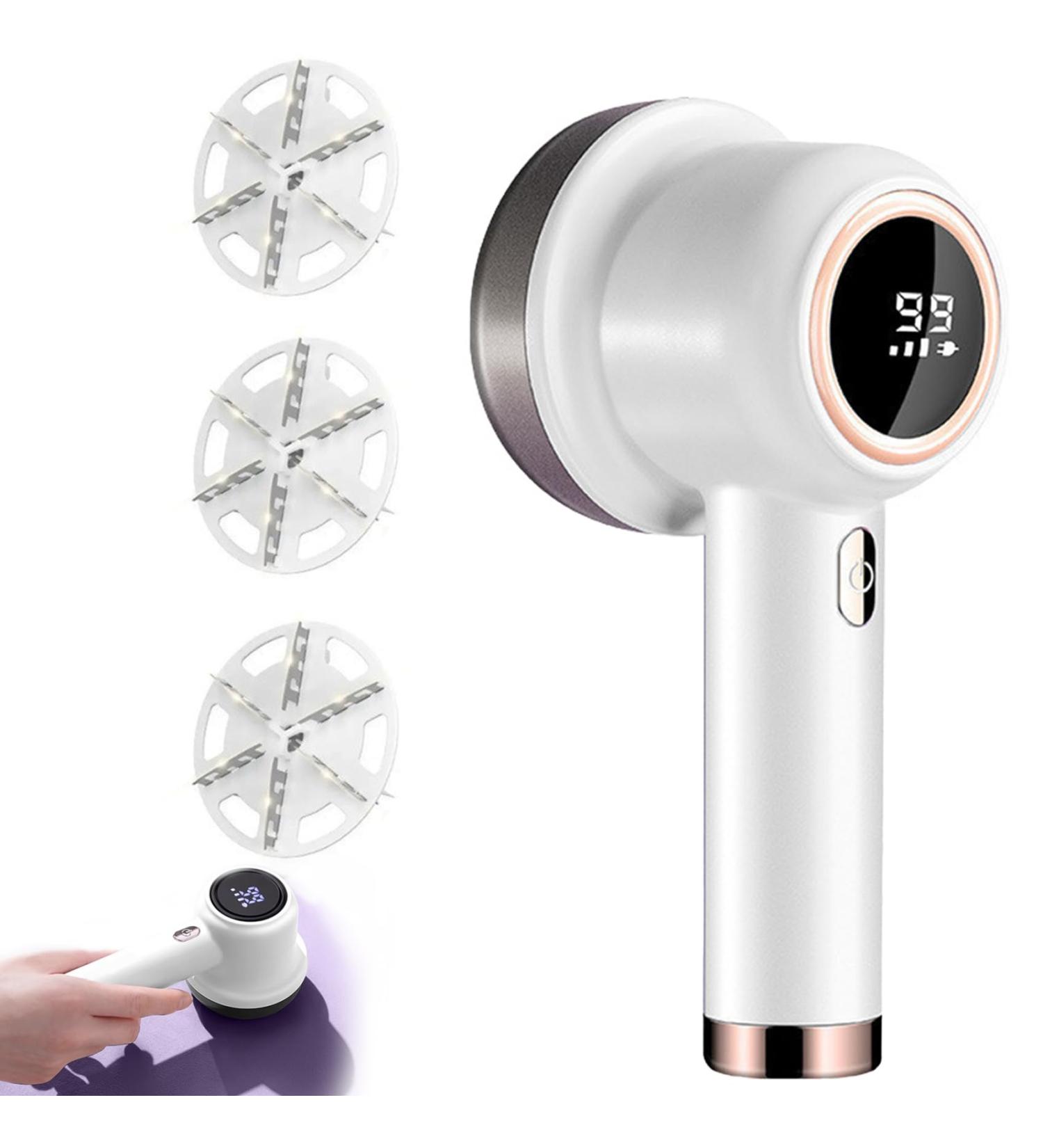 Buy Electric Fabric Shaver - 3 Speeds 6 Leaf Cutter USB Charging Lint Remover for Clothes & Sofa - Sweater Pill Remover (White - Buy Online on SooperMarket.com
