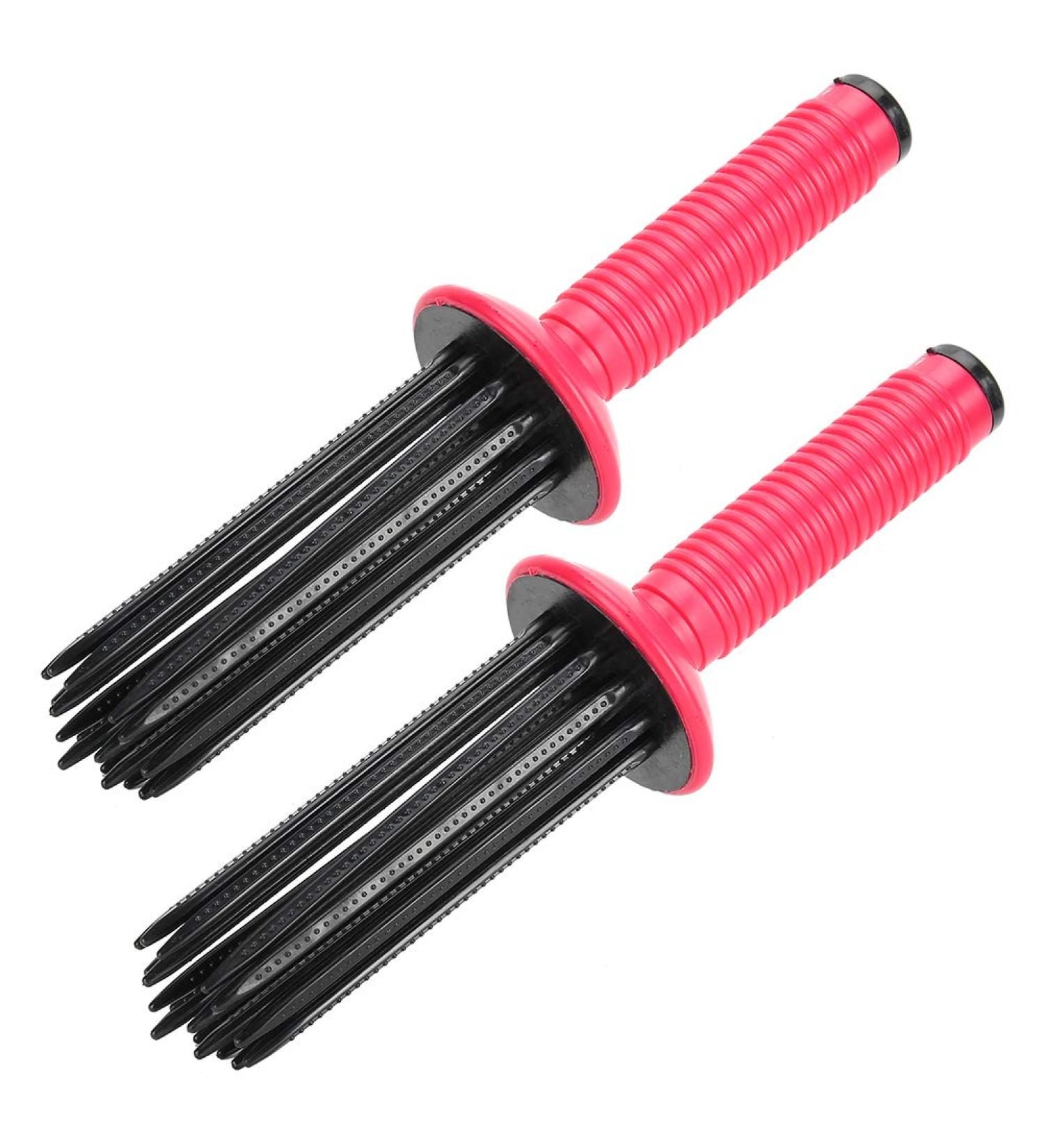 Hair Curling Roll Comb 2pcs Hair Curler Hair Curling Roll Comb Anti Slip Curling Wand Hairstyling ToolsHair Straightening Irons Curling for Hair Salon Home - Buy Online on SooperMarket.com
