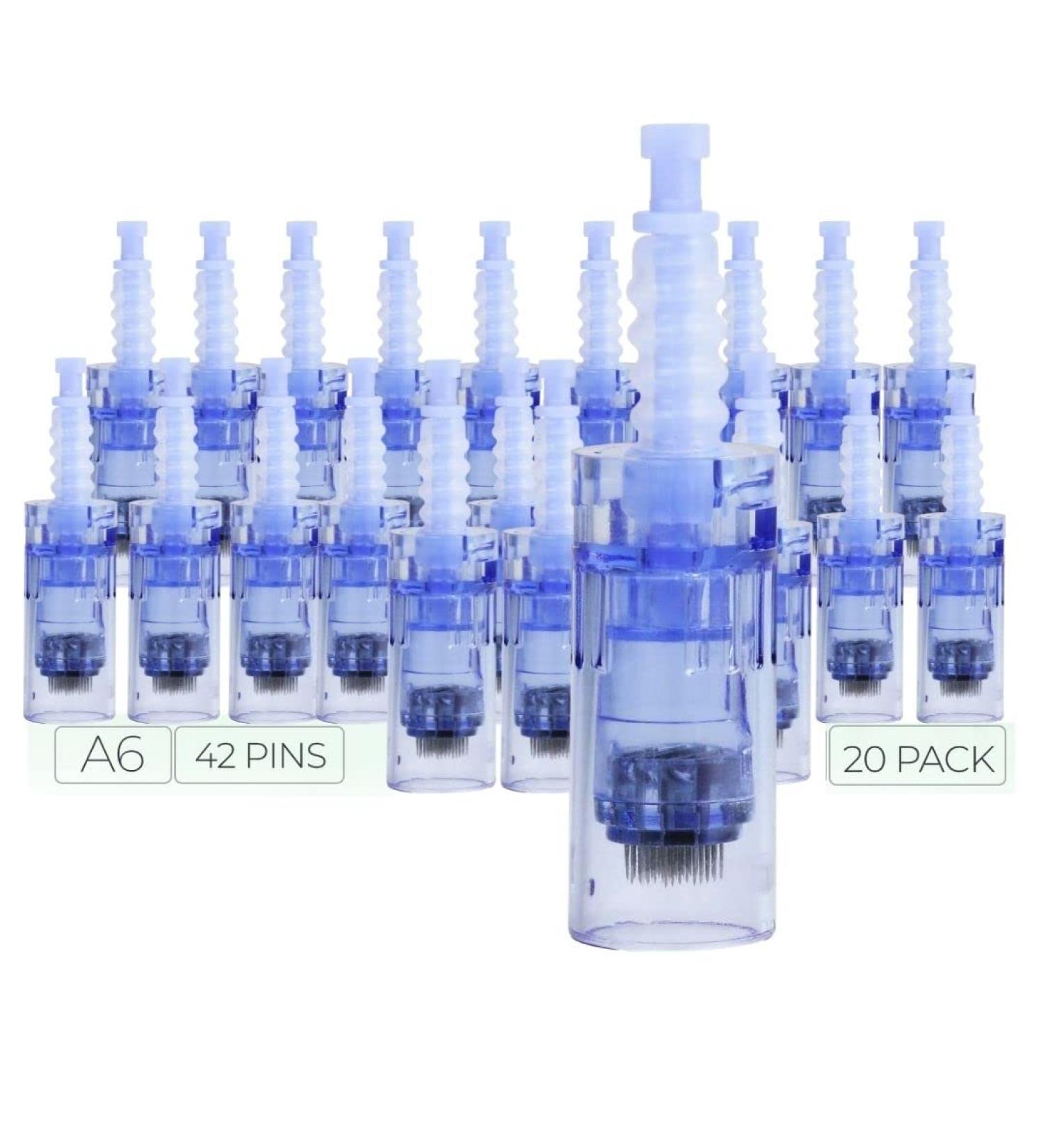 Dr. Pen Ultima A6 42-pin Replacement Cartridges (20 Pack) - 0.25mm Disposable Parts - Buy Online on SooperMarket.com