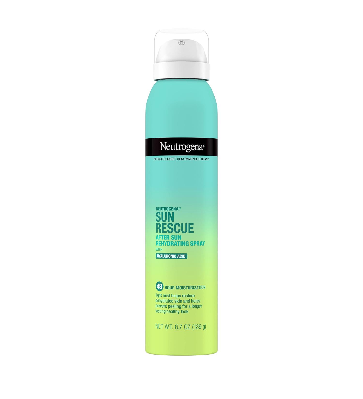Neutrogena Sun Rescue After Sun Rehydrating Spray with Hyaluronic Acid - Vegan Lightweight Moisturizing Mist 6.7 Oz - Buy Online on SooperMarket.com