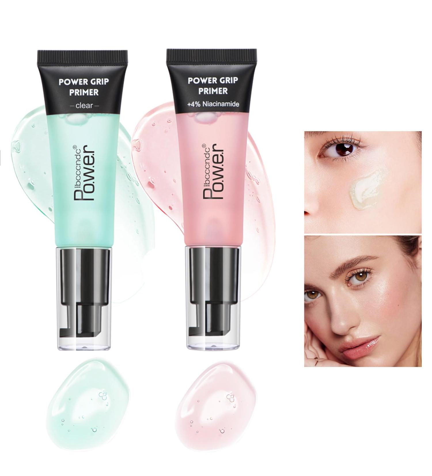 Mrettick Hydrating Face Primer Gel with Hyaluronic Acid - 2 Colors, Power Grip Formula for Smoothing Skin and Gripping Makeup - Moisturizing Green Primer - Buy Online on SooperMarket.com