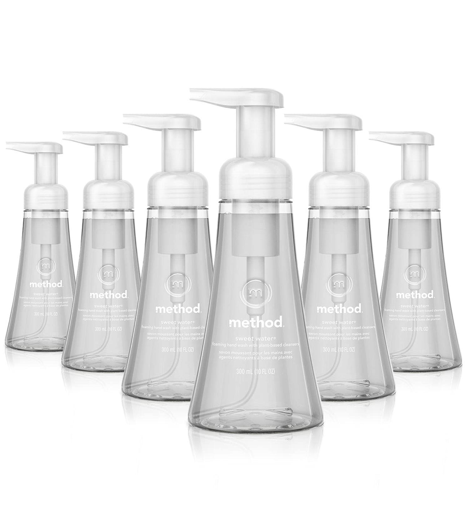 Method Sweet Water Foaming Hand Soap 10 Fl Oz, Biodegradable Formula, Pack of 6 - Buy Online on SooperMarket.com