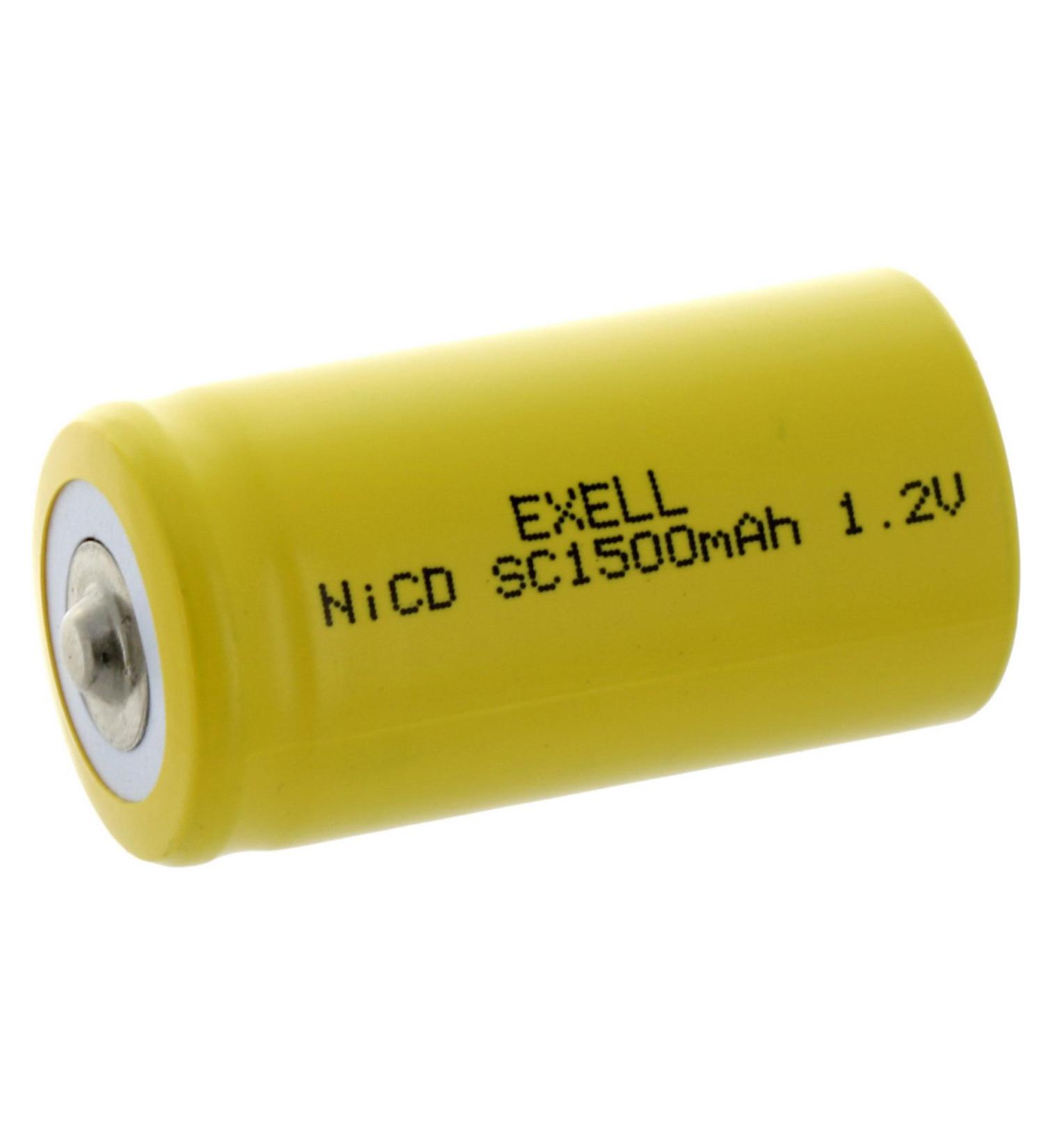 SubC 1.2V 1500mAh NiCD Rechargeable Battery | Ideal for Electric Mopeds RC Devices & Tools - Worldwide Shipping - Buy Online on SooperMarket.com