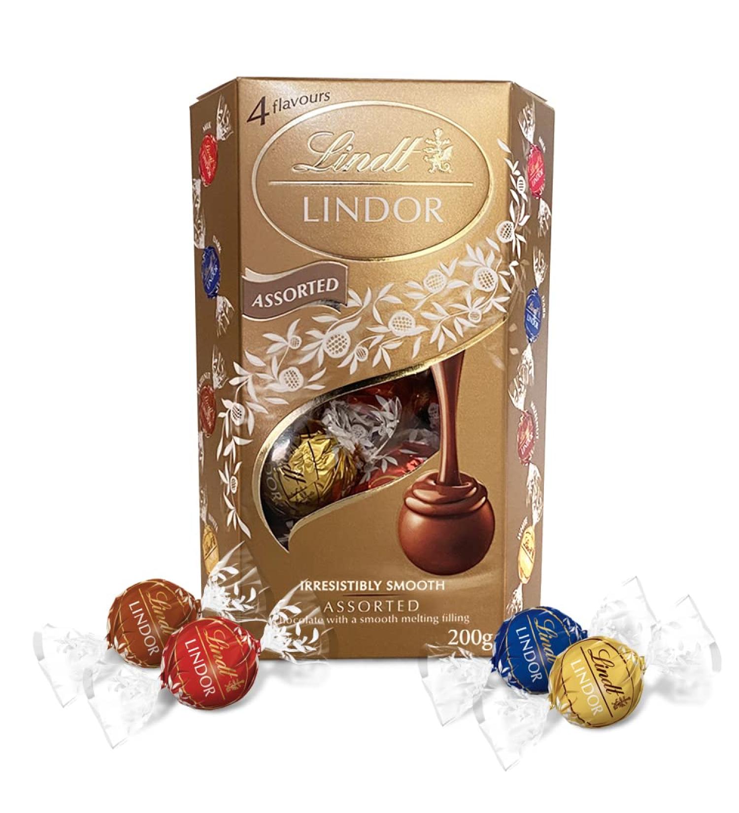 Lindt - Lindor - Assorted Cornet - 200g - Buy Online on SooperMarket.com