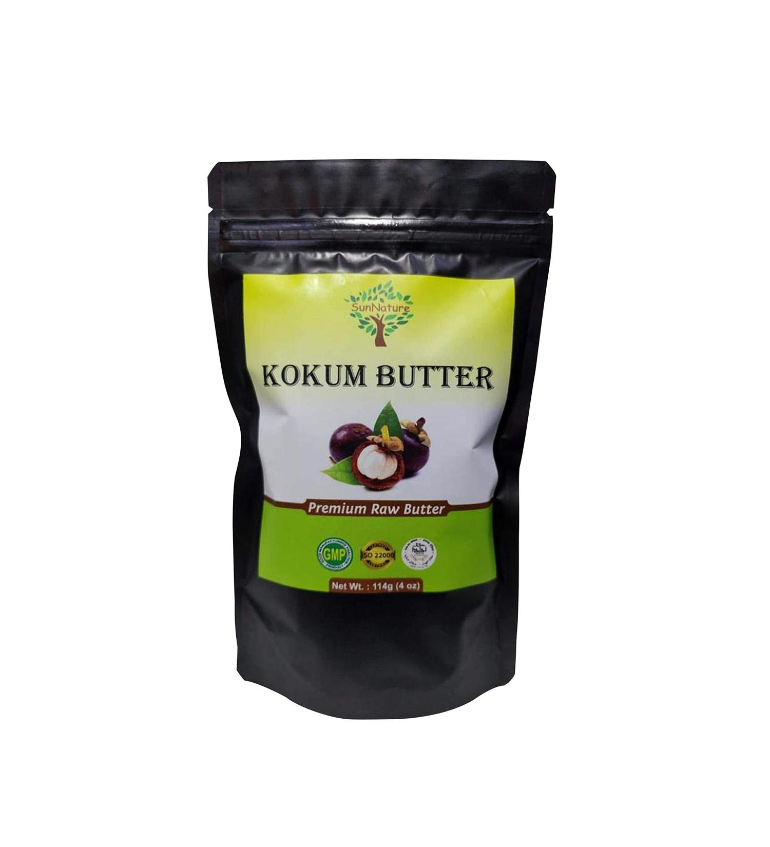 SunNature Kokum Butter - Light Firm Butter for Soap, Lotion Bars, Lip Balm & Body Butter - 4 Oz Scent-Free - Buy Online on SooperMarket.com