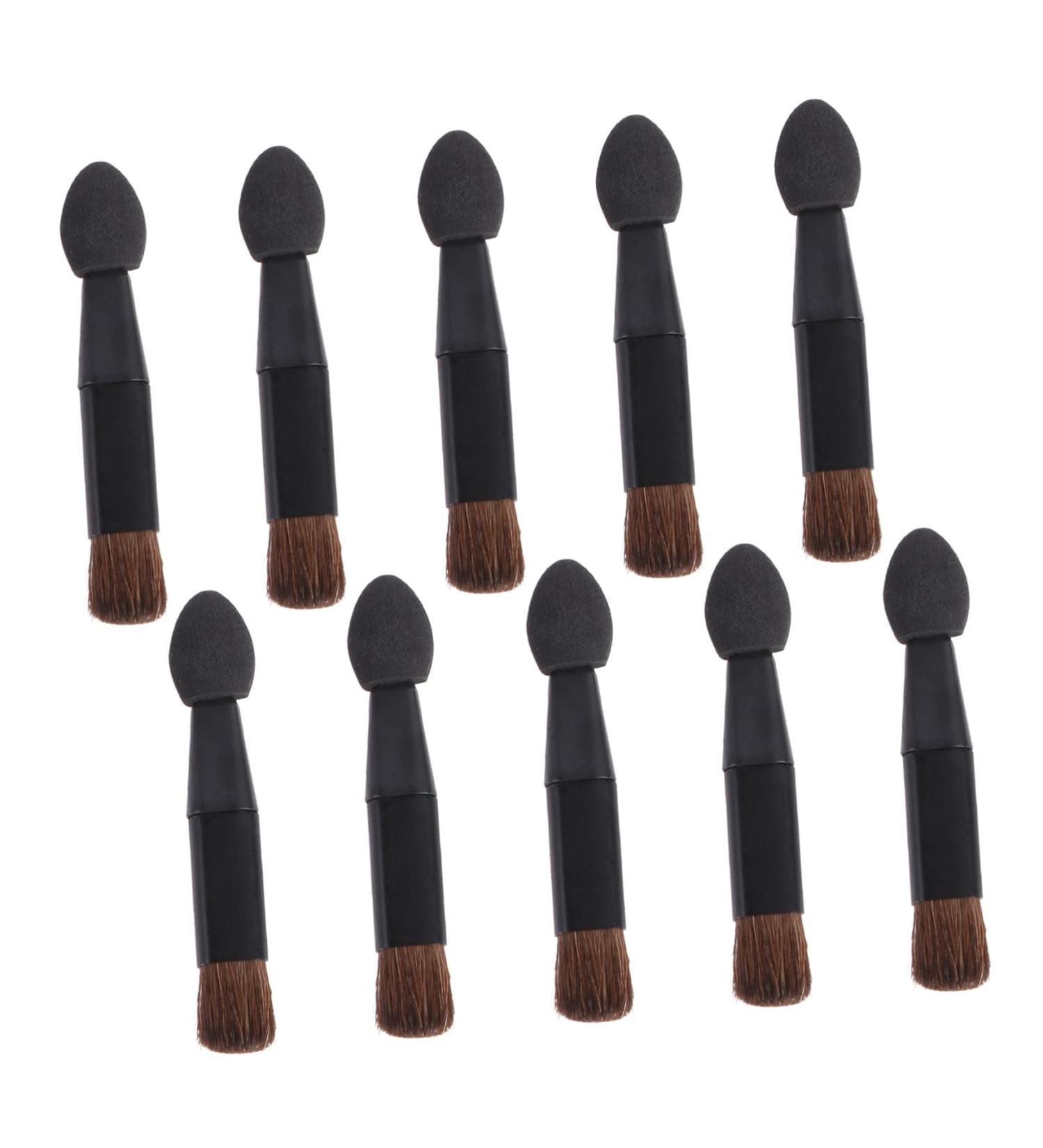 Baluue 10pcs Double Ended Eye Shadow Stick Eyeshadow Sponge Makeup Applicator Beauty Sponges Plastic Black - Buy Online on SooperMarket.com
