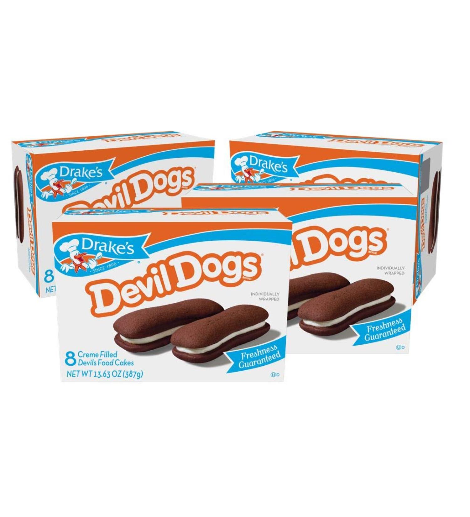 Drake's Devil Dogs 1.7 oz Snack Cakes - 4 Boxes | Delicious Treats for Snacking - Buy Online on SooperMarket.com
