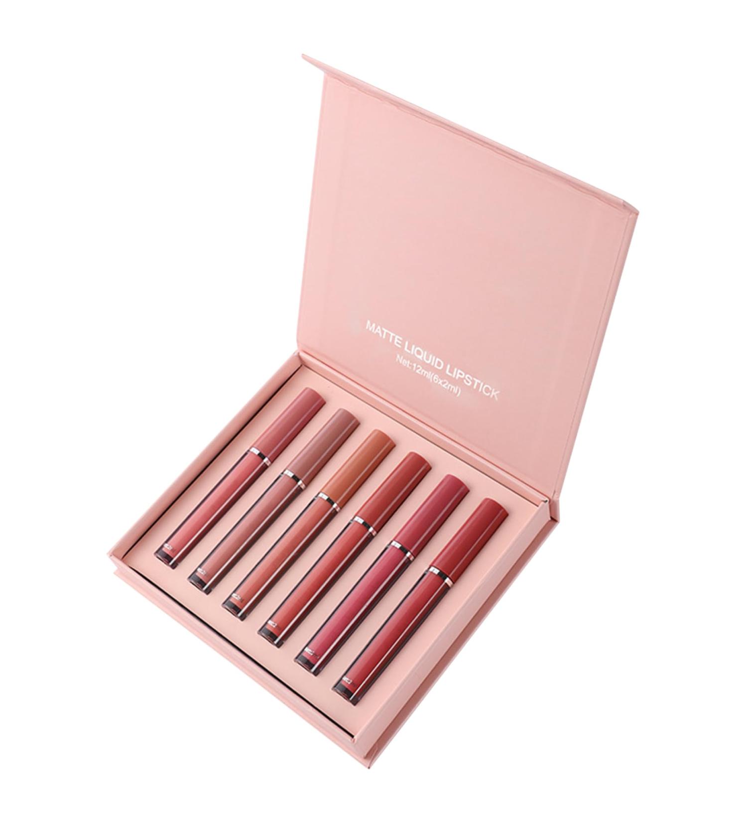 Liquid Lipstick Set 6PCS Non-Stick Matte Waterproof Lipsticks | Long Lasting & Fade-Resistant | Perfect Gift for Women & Girls - Buy Online on SooperMarket.com