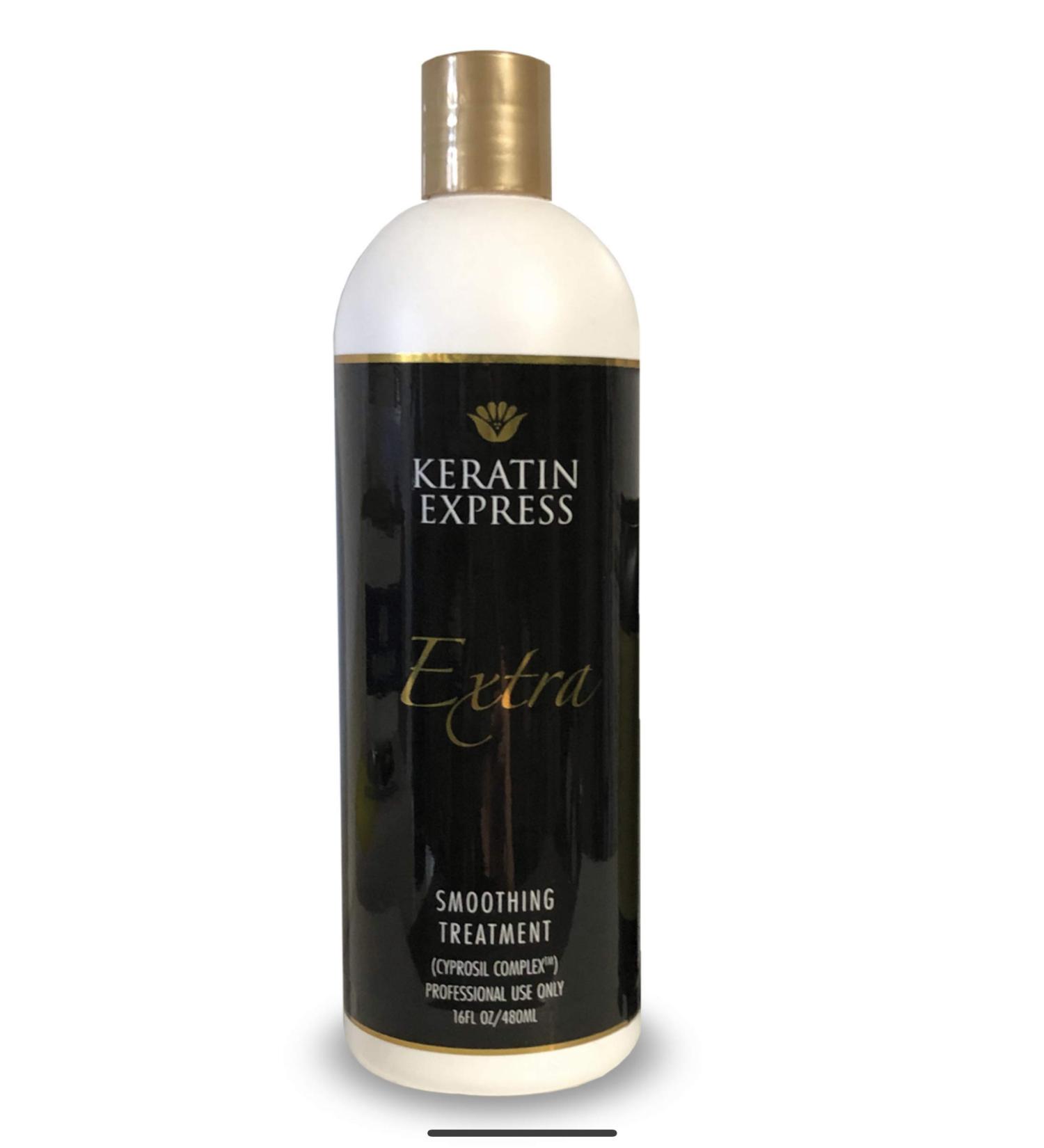 Keratin Express Extra Smoothing Treatment for Frizzy Hair - 16 fl oz | Long-Lasting Results Contains Formaldehyde - Buy Online on SooperMarket.com