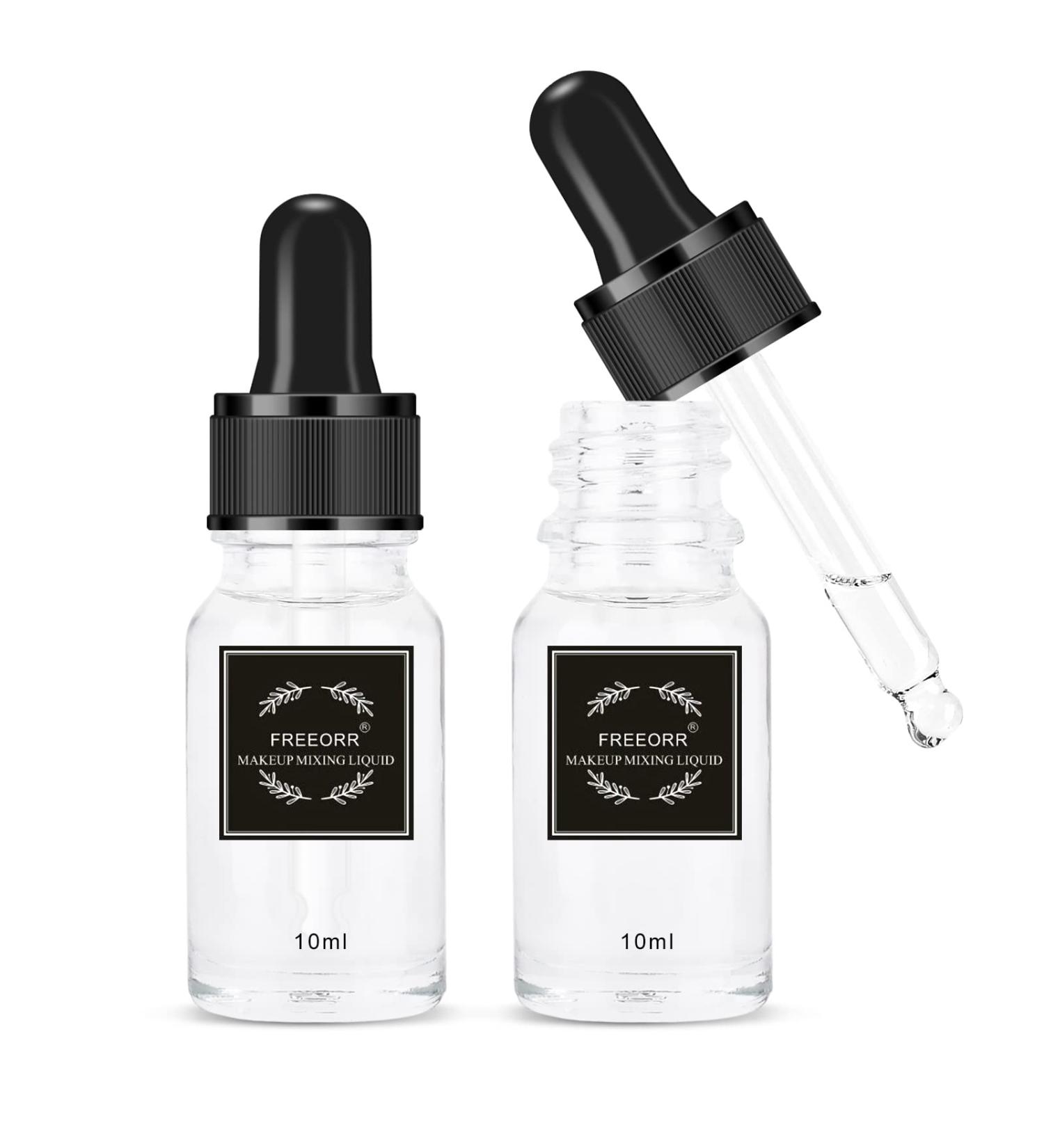 FREEORR 2 Pcs Makeup Mixing Liquid - Eyeliner & Makeup Pigment Enhancer 10ml - Waterproof & Smudgeproof Formula - Pack of 2 - Buy Online on SooperMarket.com