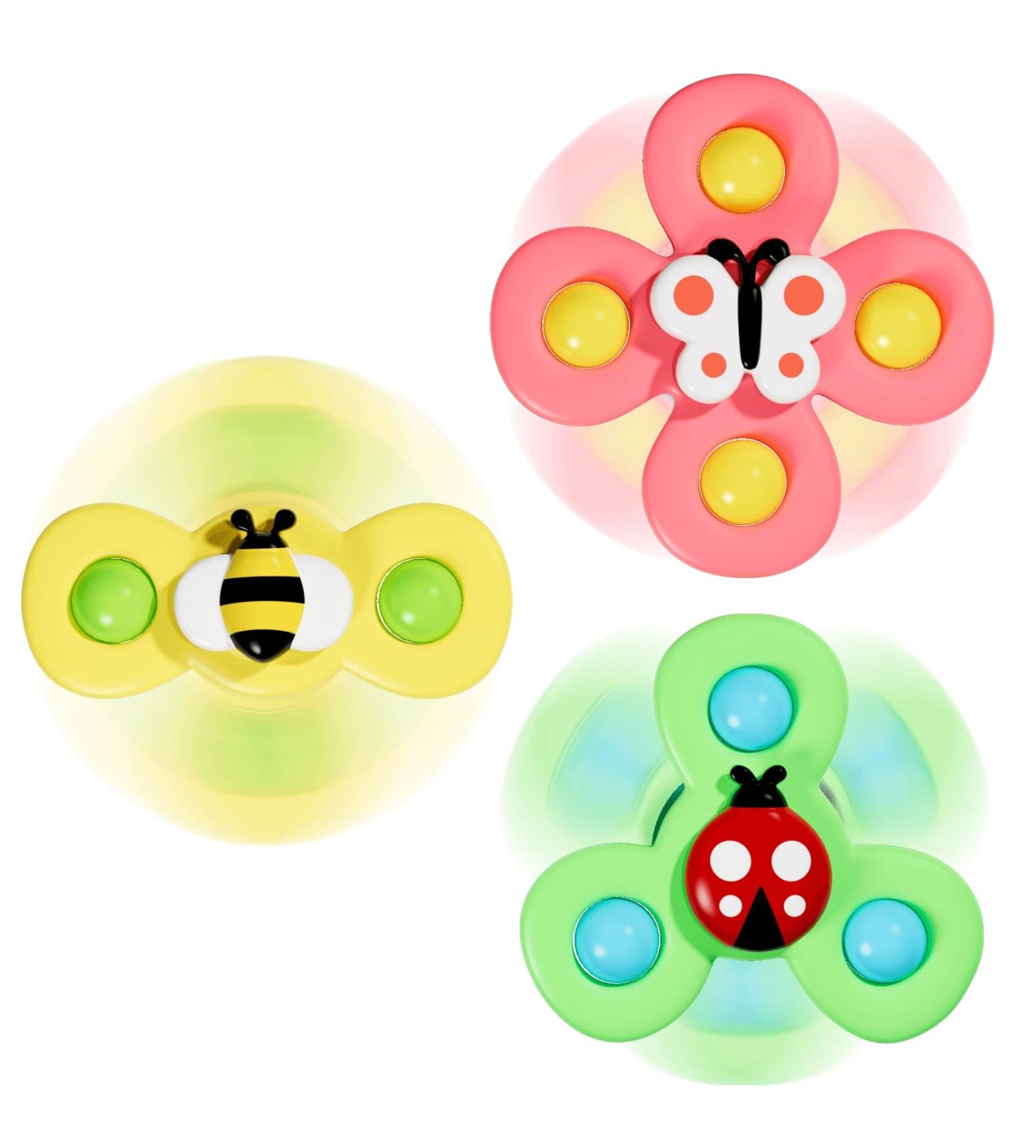 Winstico Suction Cup Toy Set - 3-Pack Fidget Sensory Insect Water Toys for Toddlers 18 Months+ | International Shipping Available - Buy Online on SooperMarket.com