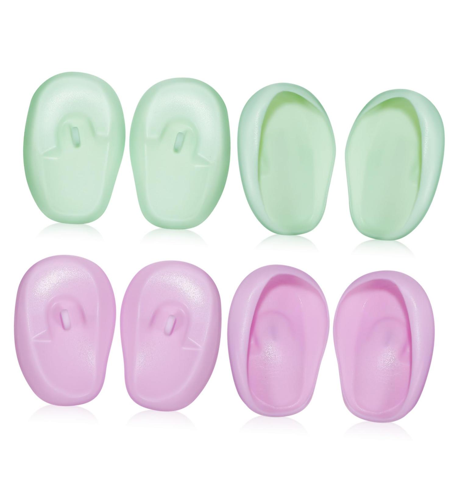 Gogogmee 4 Pairs Hairdressing Ear Covers Ear Covers for Hair Dryer Ear Covers for Swimming Ear Covers for Shower Silicone Hair Dyeing Ear Covers Silicone Hair Dyeing Earmuffs Ear Protectors - Buy Online on SooperMarket.com