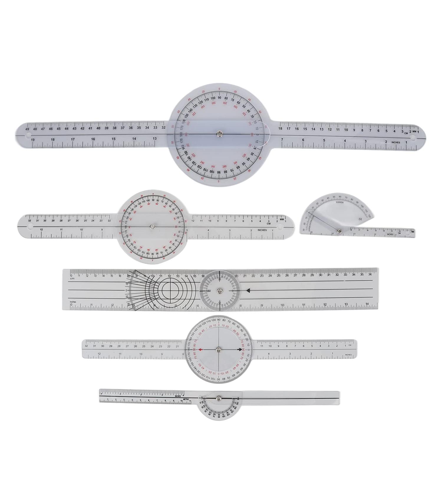 Medical Measurement Lineal - 6-Part Joint Measuring Tool for Orthopedic Finger Limb and Spine Assessments | Body-Goniometer Set - Buy Online on SooperMarket.com
