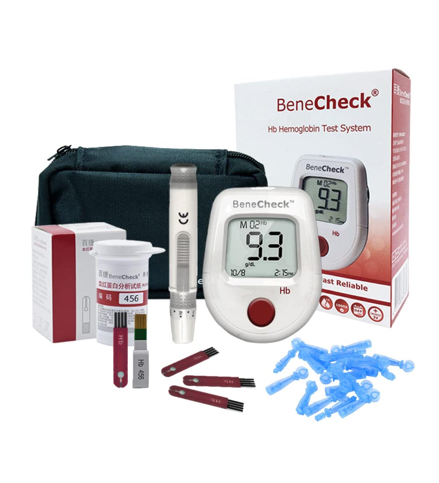 Hemoglobin Test Meter Kit with 25 Test Strips - Anemia Monitor for Accurate Results - Buy Online on SooperMarket.com
