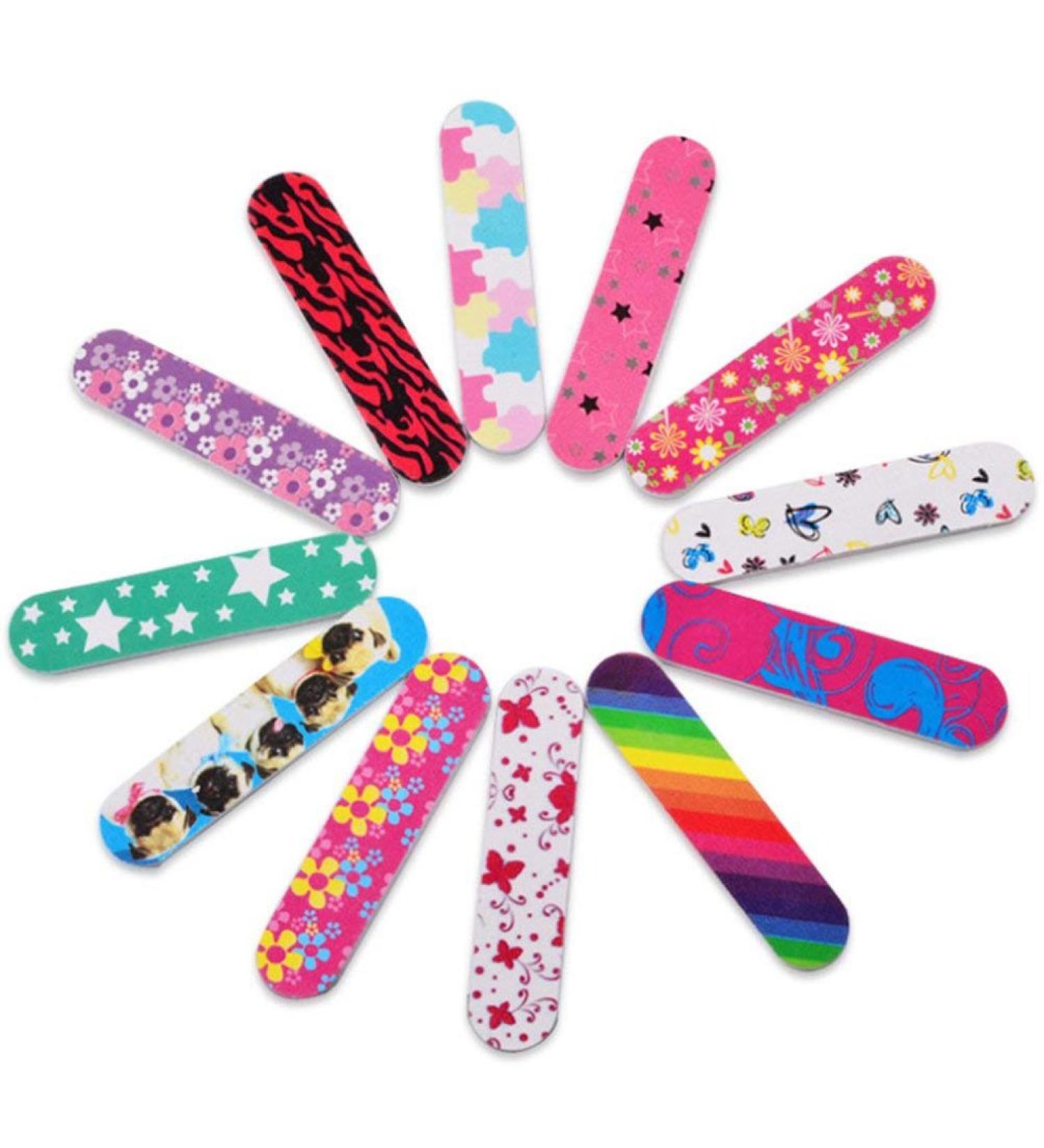 20 Mini Professional Nail Files - Double Sided Emery Boards for Manicure & Pedicure - DIY Nail Tools for Women & Girls - Buy Online on SooperMarket.com