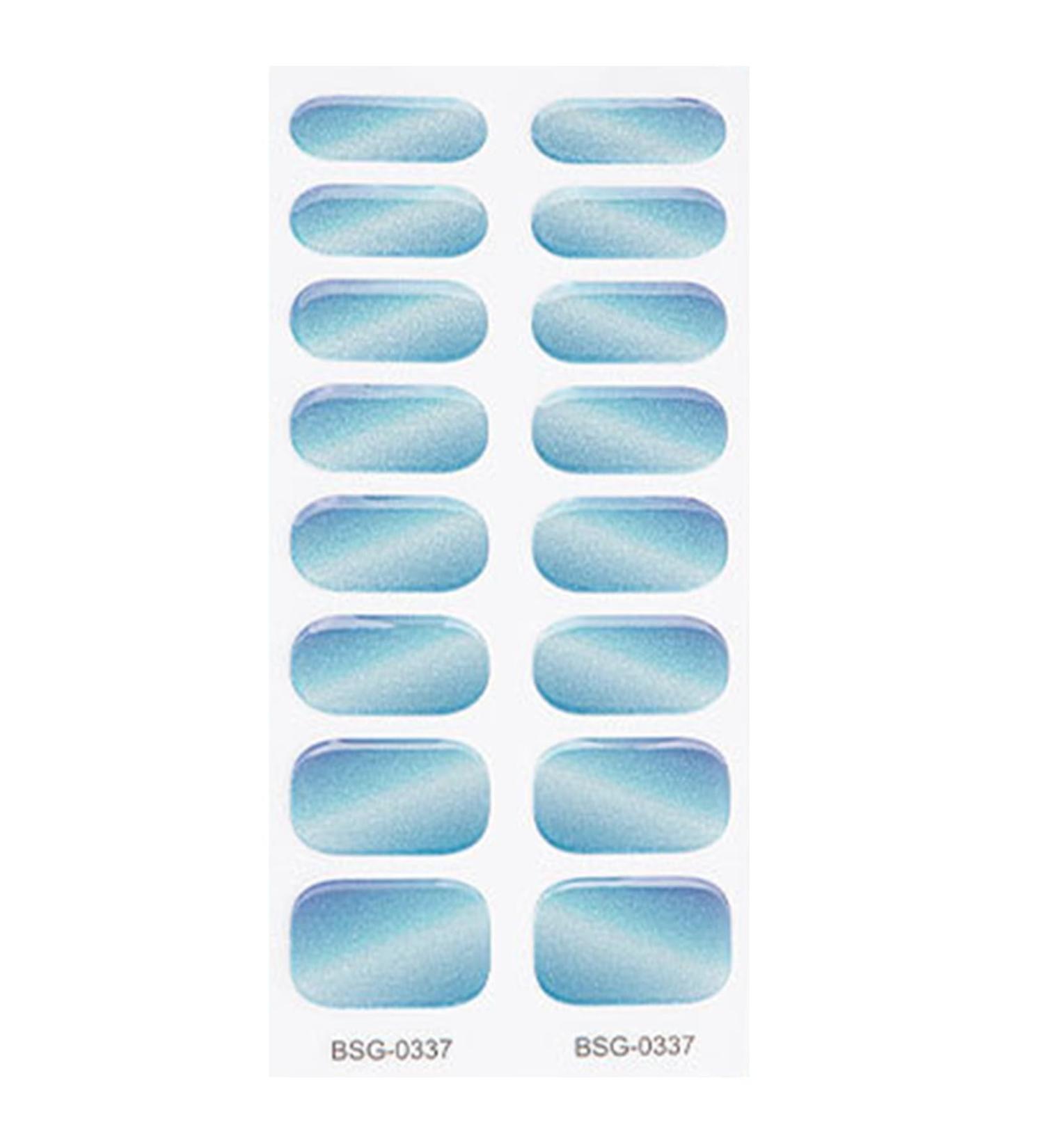 Semi Cured Gel Nail Polish Stickers Fashion Classical Nails Strips Waterproof Adhesive Full Wraps Gel Nail Art Stickers Semi Cured Gel Nail Strips Starter Kits BSG0337 - Buy Online on SooperMarket.com