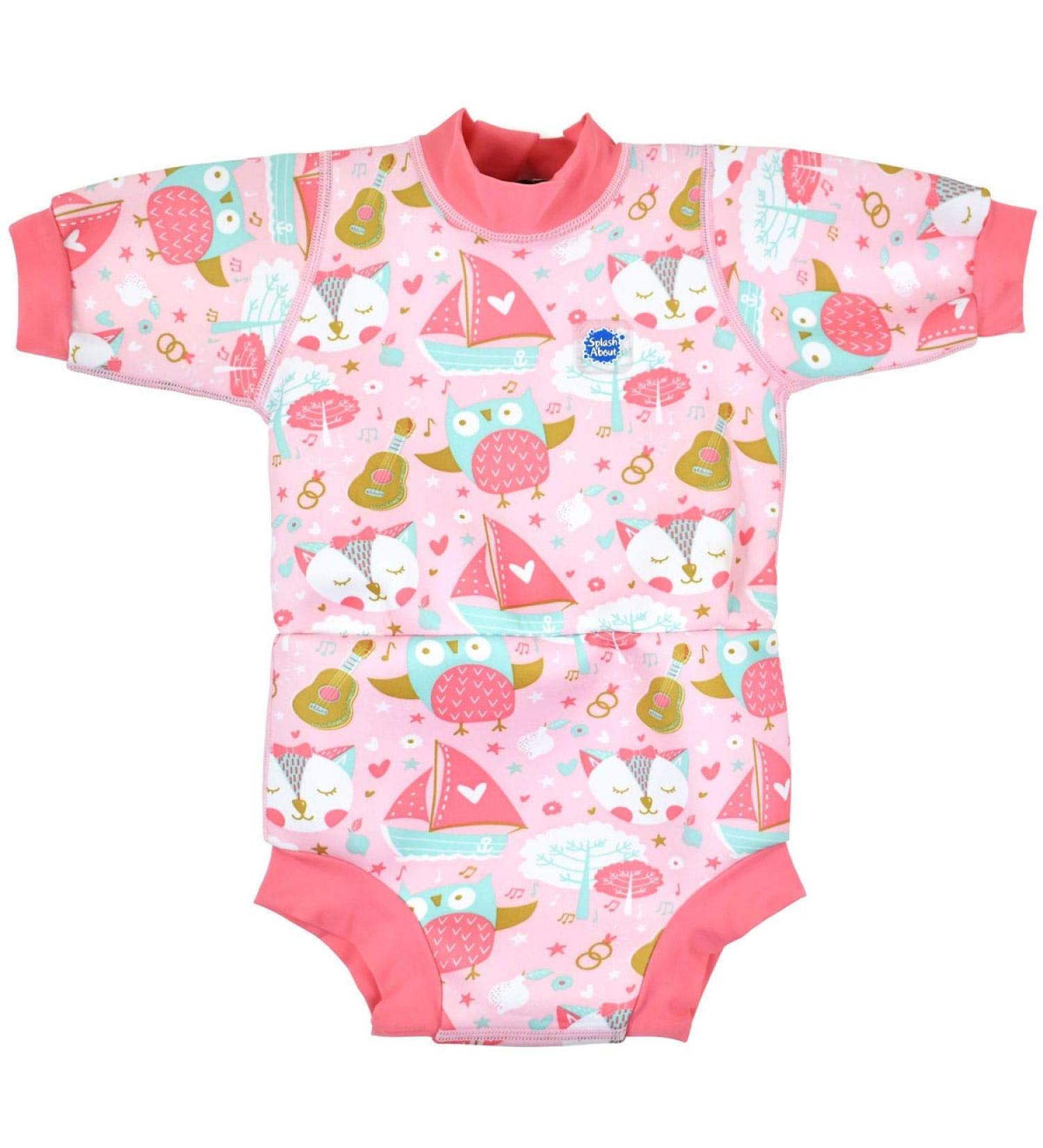 Splash About Happy Nappy Wetsuit & Reusable Swim Nappy Owl & Pussycat 12-24 Months - Buy Online on SooperMarket.com