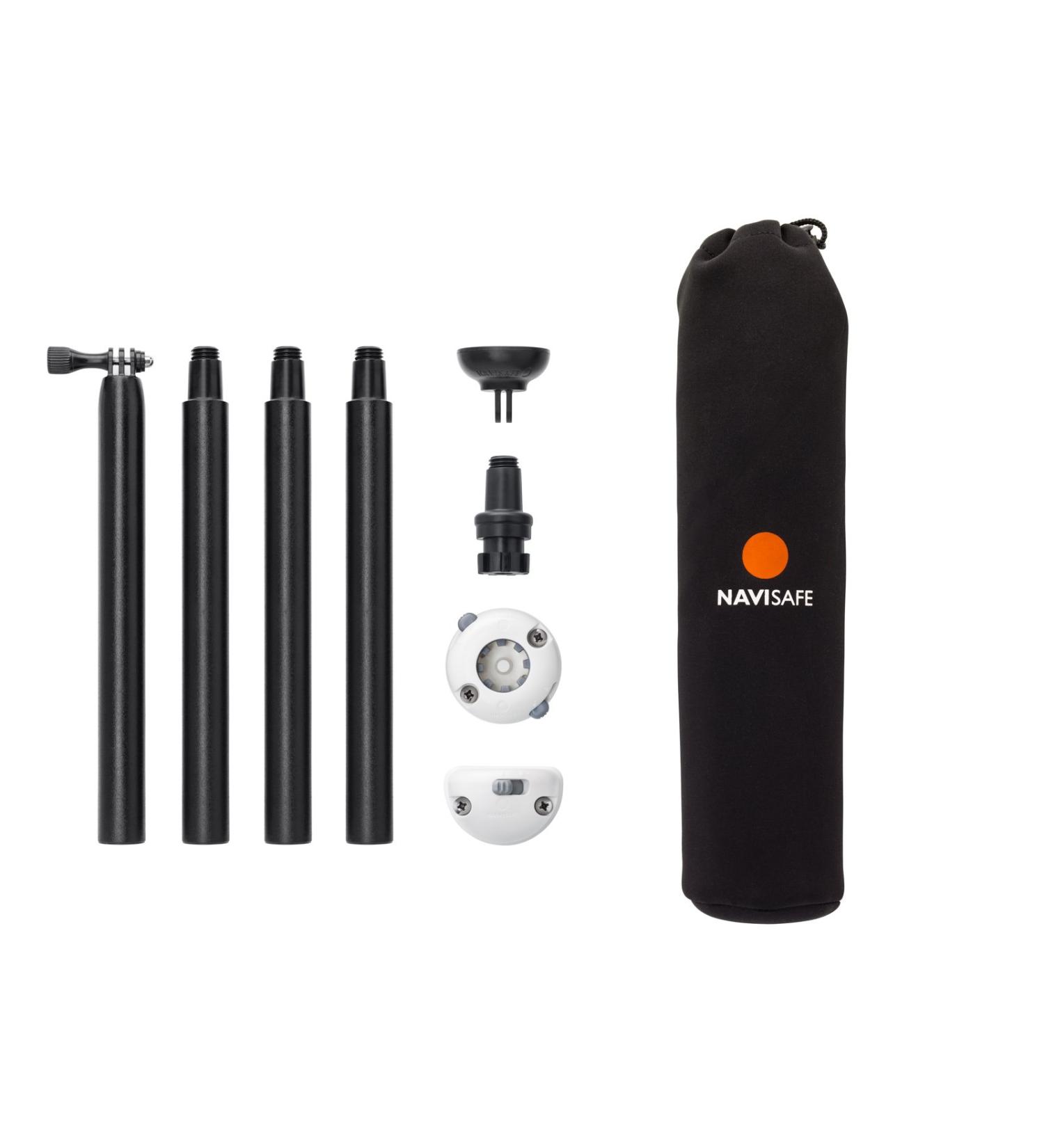 NAVISAFE Navimount Pole Pack Includes Pole & mounts, Does not Include Lights, Clear