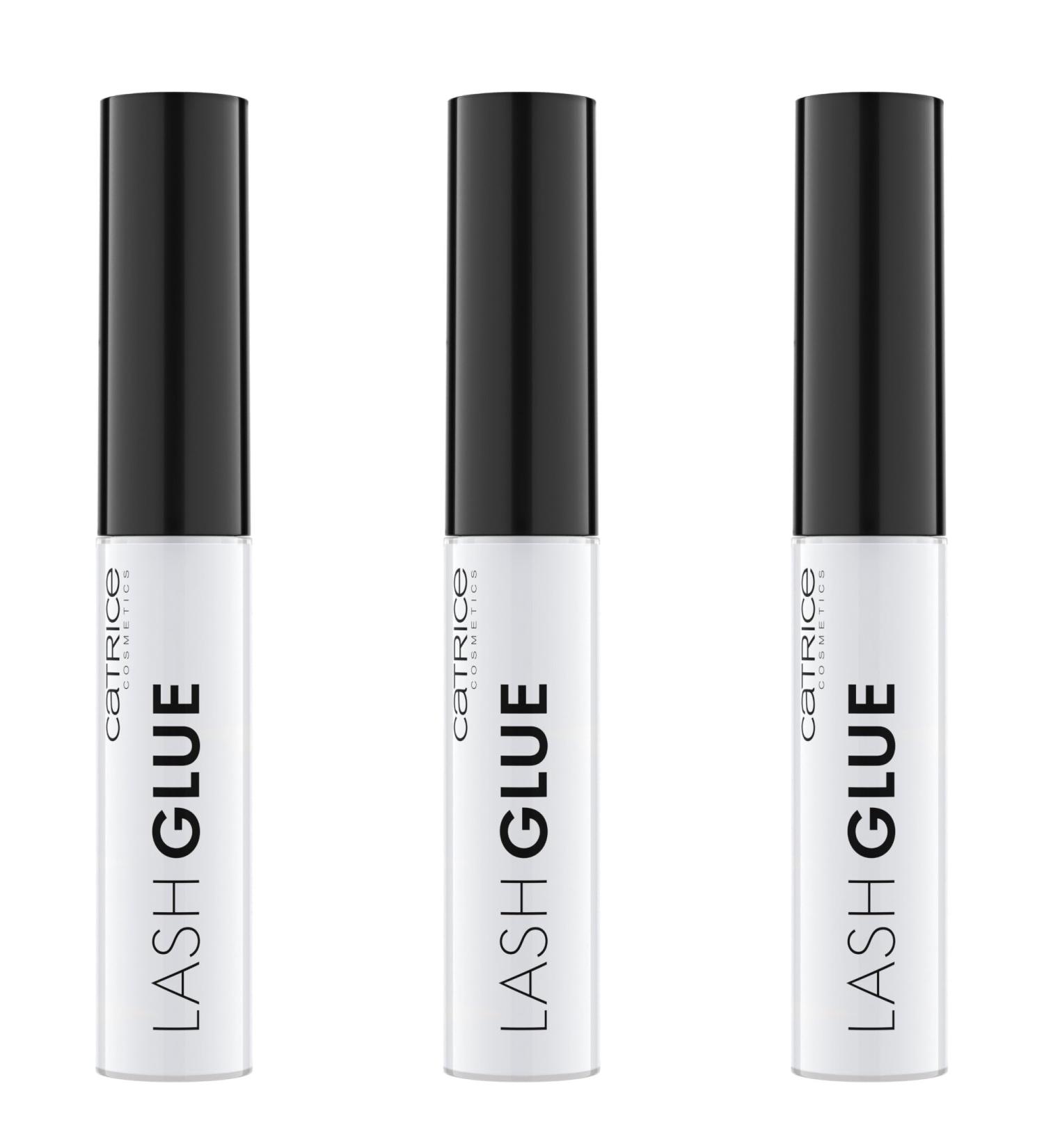 Catrice Lash Glue - Transparent & Long-Lasting Eyelash Glue for Fake Lashes | Set of 3 (3 x 4.7 ml) - Premium Eyelash Accessories - Buy Online on SooperMarket.com
