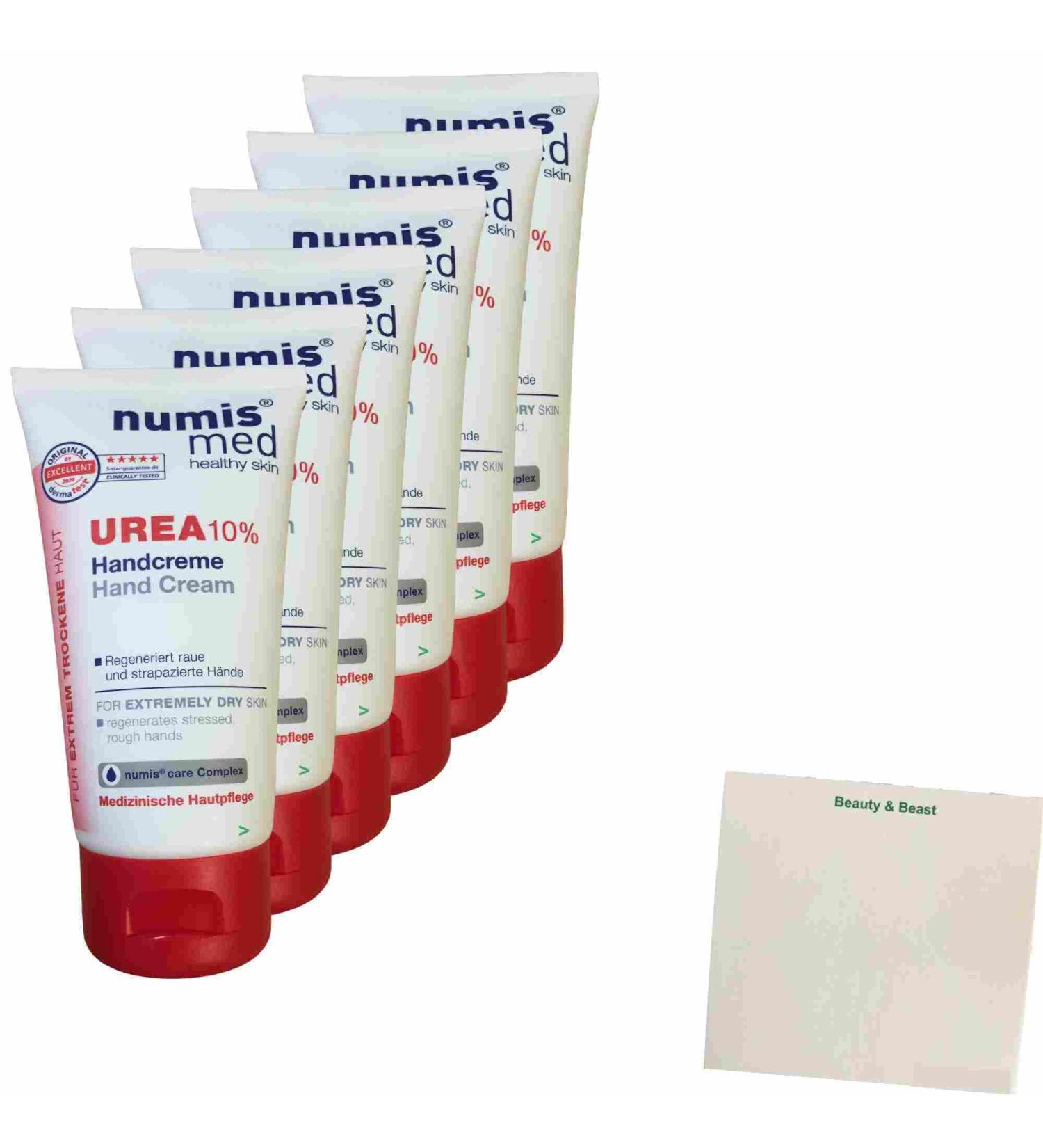 Numis Med Urea 10% Hand Cream 6-Pack (6x75ml) - Soothing Moisturizer for Dry Hands - International Shipping Available - Buy Online on SooperMarket.com