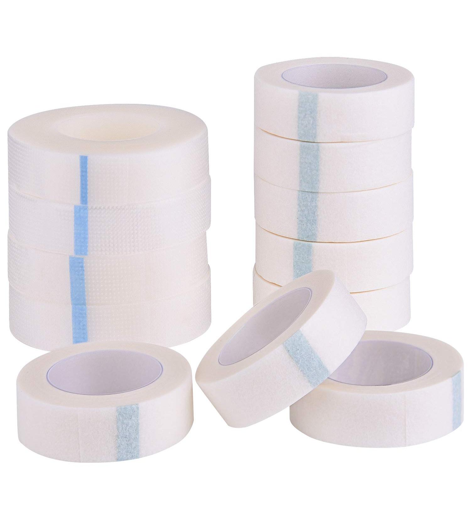 FEPITO Eyelash Tape Set - 8 Rolls White Eyelash Tape & 4 Rolls Micropore Tape for Eyelash Extensions - 12 Pieces in 1 Pack - International Shipping - Buy Online on SooperMarket.com