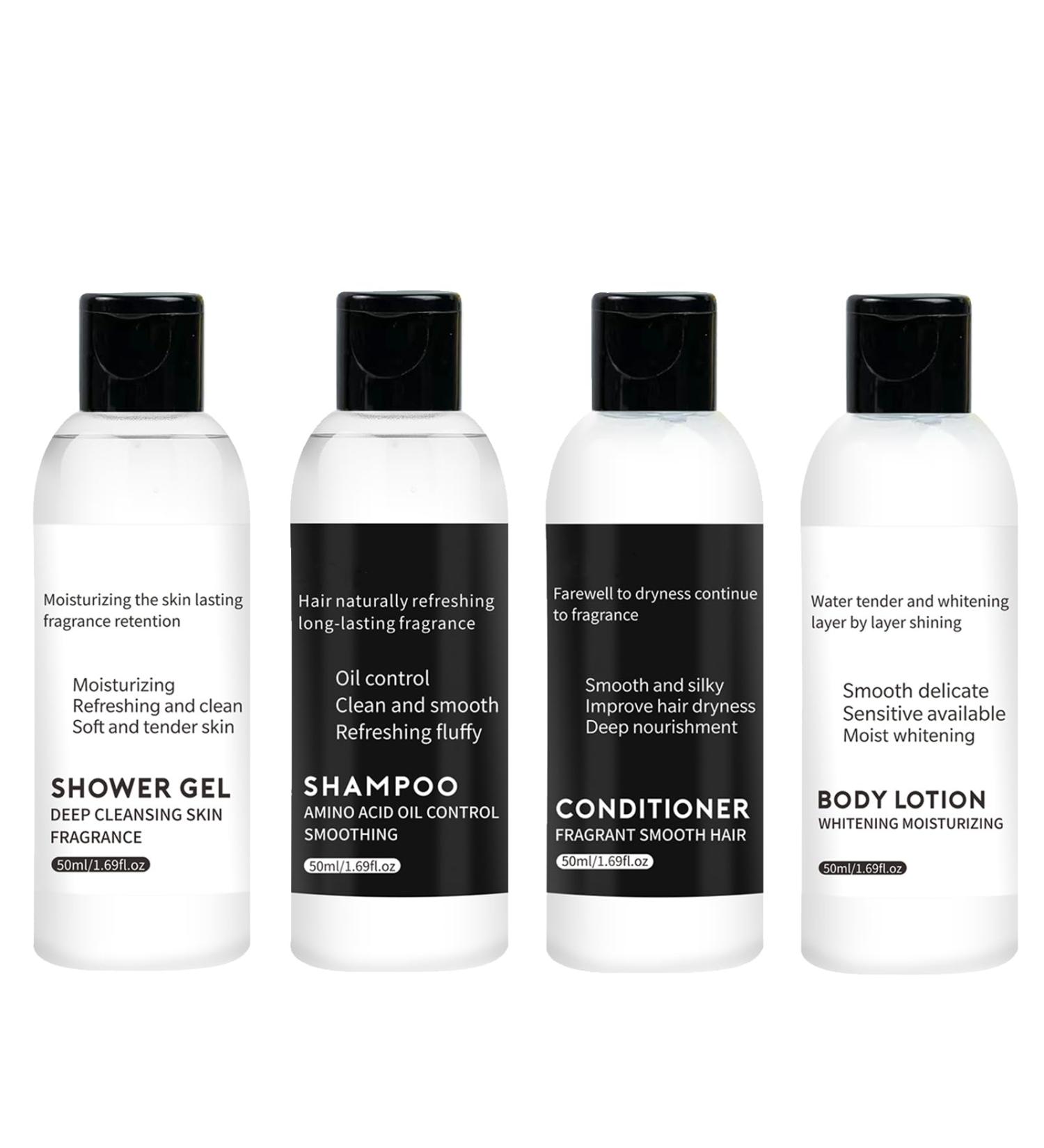 EONFAVE Shampoo Conditioner Body Wash Set - Amino Acid Skin Care Set Travel - Portable Fluffy Shampoo Long Lasting Body Wash - Nourishing Body Lotion for Travel - Buy Online on SooperMarket.com
