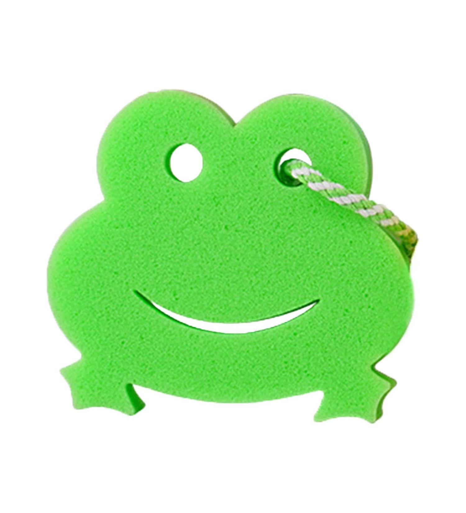 Body Sponge for Shower - Animal Shape Bath Scrubber Bathing Sponge Cartoon Scrubber for Body Wash Cleaning Bathing Accessories Frog - Buy Online on SooperMarket.com