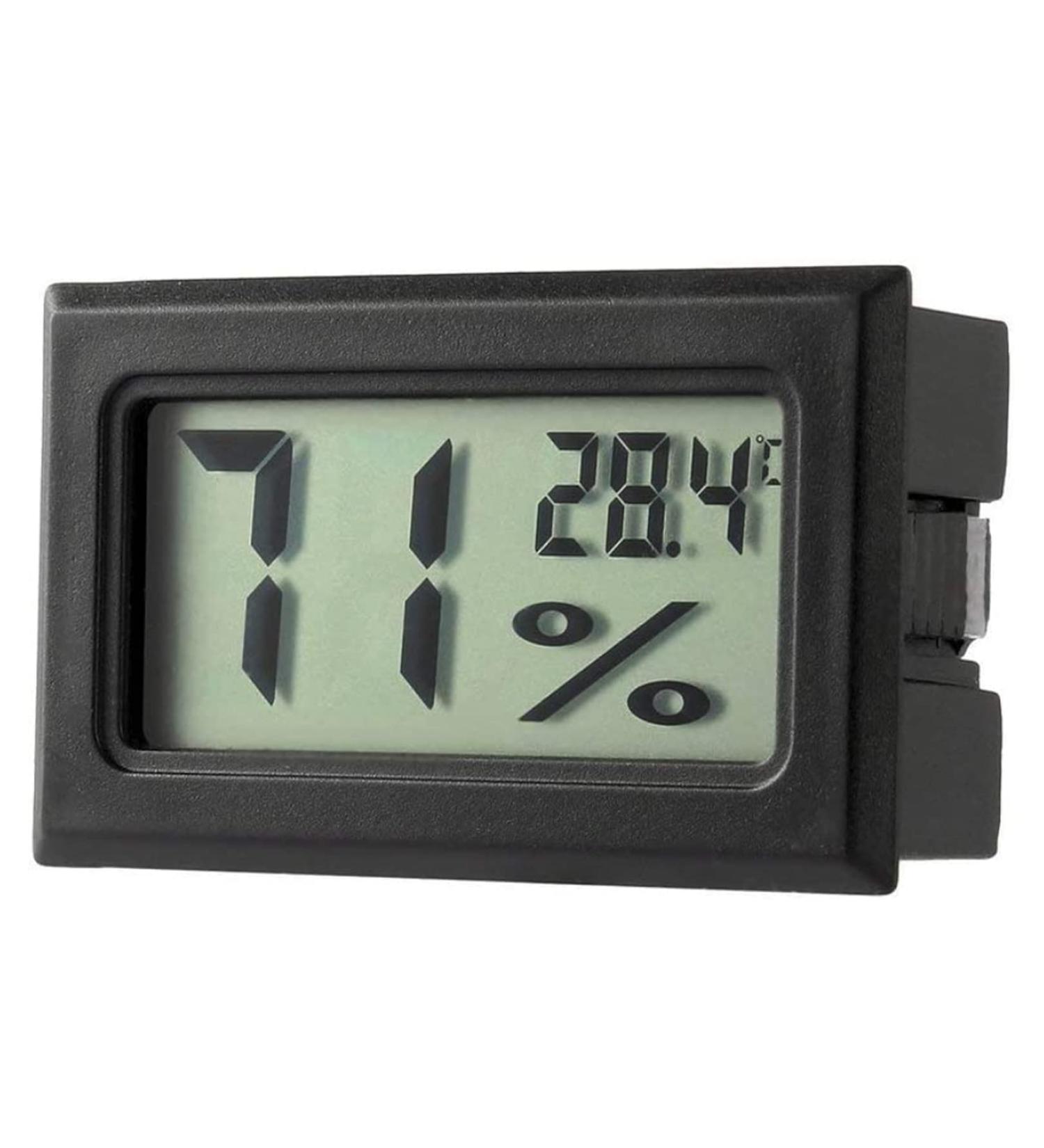 Indoor Outdoor Thermometer Indoor Wall Thermometer Mini Digital LCD Indoor Convenient Temperature Sensor Humidity Meter Thermometer Gauge Outdoor Indoor Outdoor Car Thermometer (White)