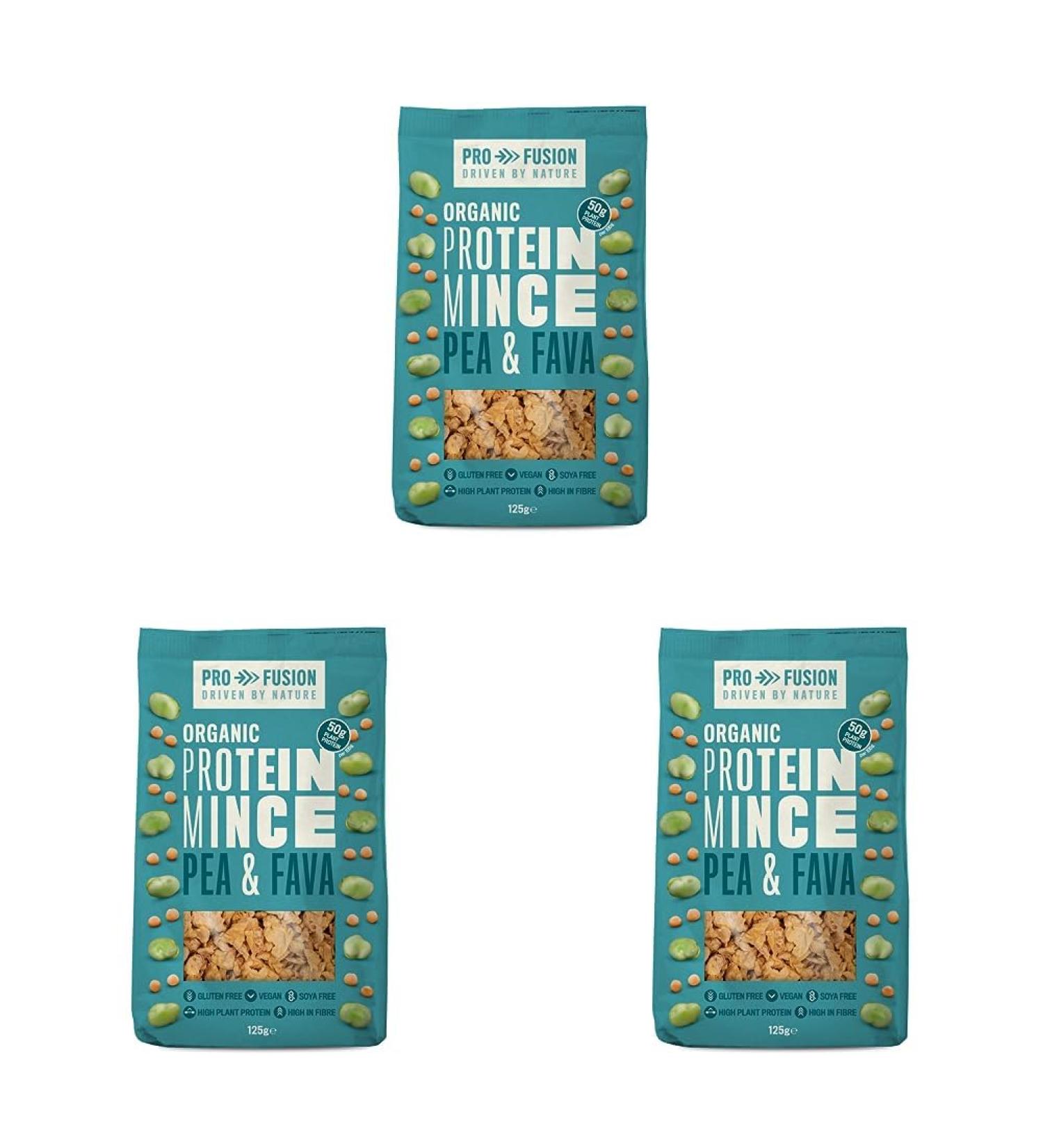 Profusion Organic Vegan Pea and Fava Protein Mince 125g 9.8 x 11.8 inches (Pack of 3) 125 g (Pack of 3) - Buy Online on SooperMarket.com