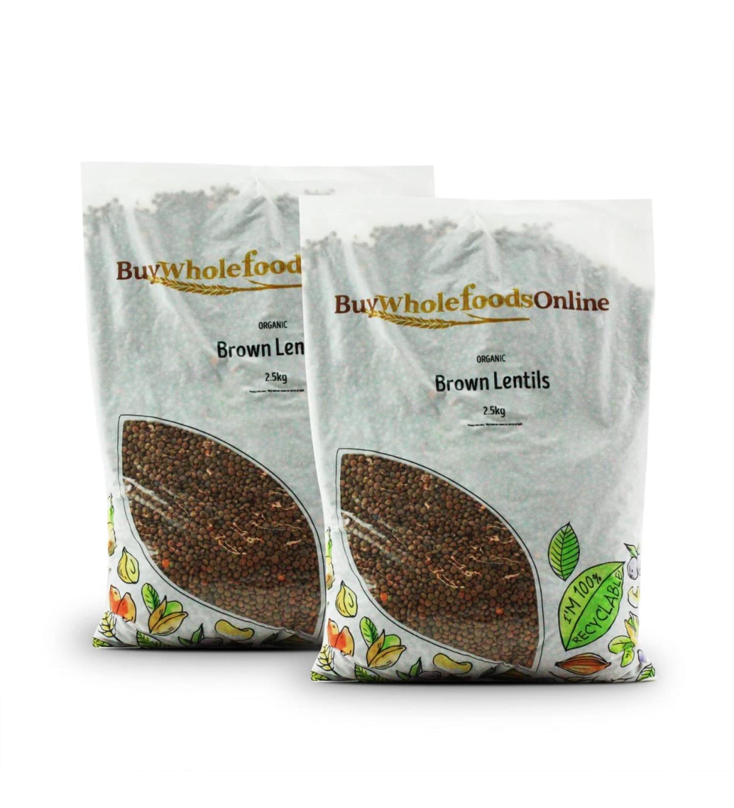 Organic Brown Lentils 5kg (BWFO)