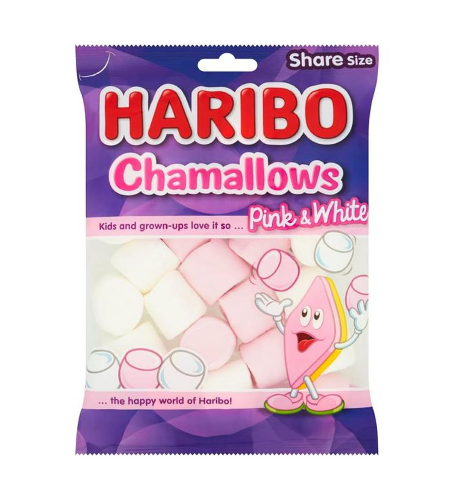 Haribo Chamallows Pink & White Marshmallows Sweet & Soft Treat for Yourself 140g - Buy Online on SooperMarket.com